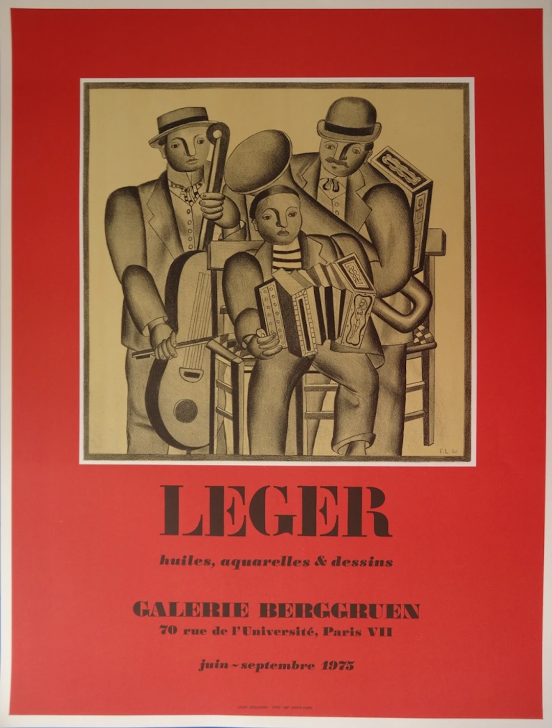 Fernand LÉGER (d’après) - Les Musiciens, Lithographie 1975