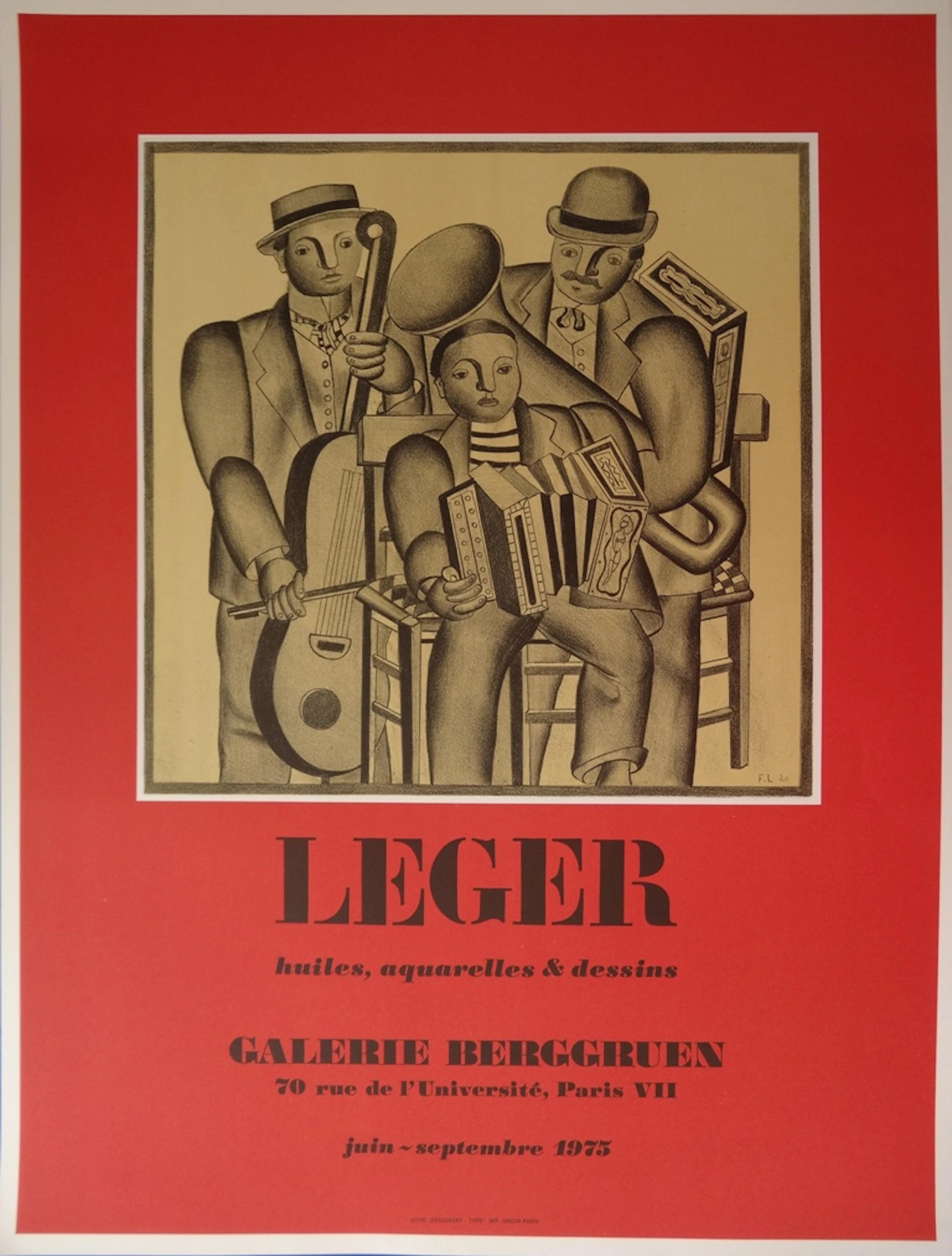 Fernand LÉGER (d’après) - Les Musiciens, Lithographie 1975