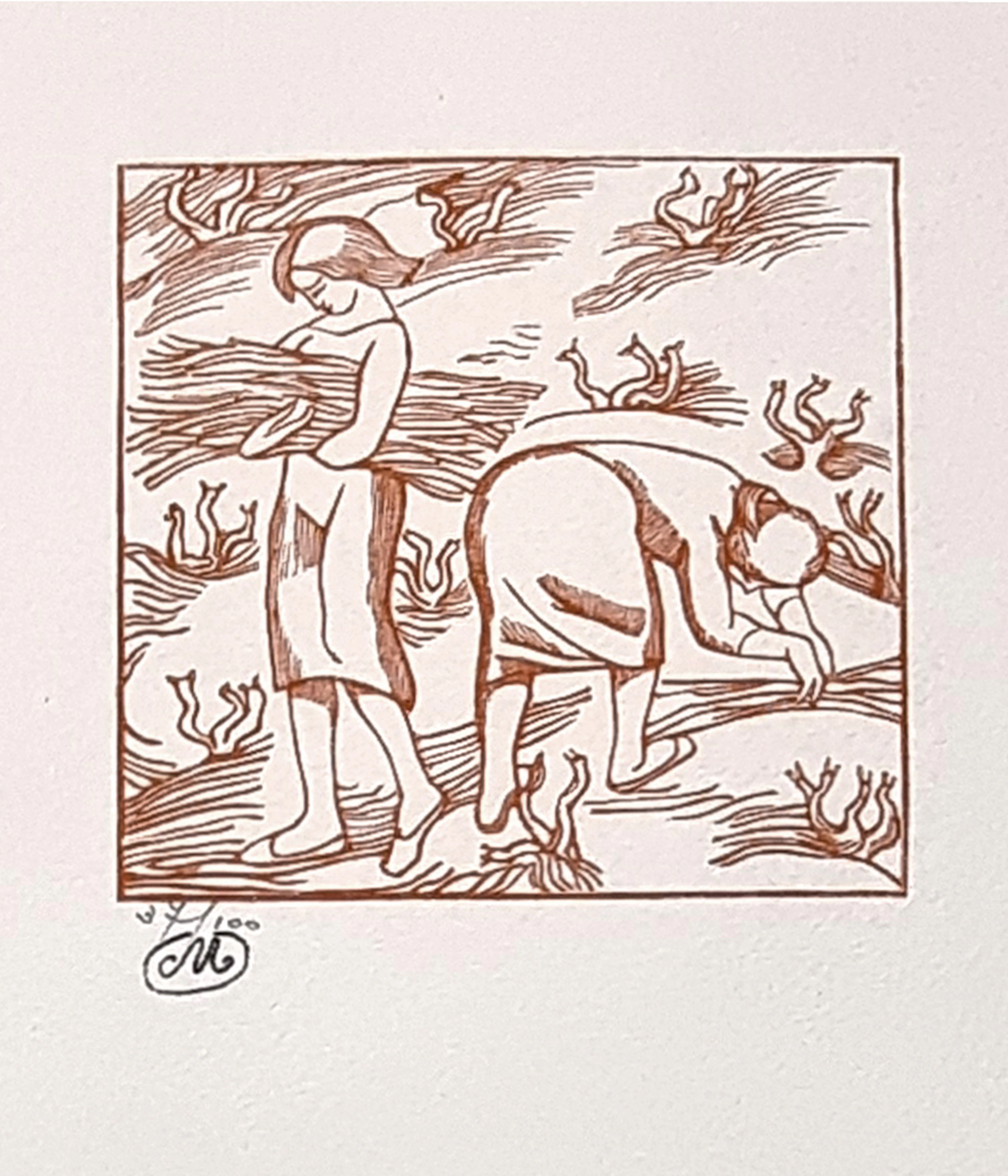 Aristide Maillol, Géorgiques, bois gravé signé, numéroté, 1950