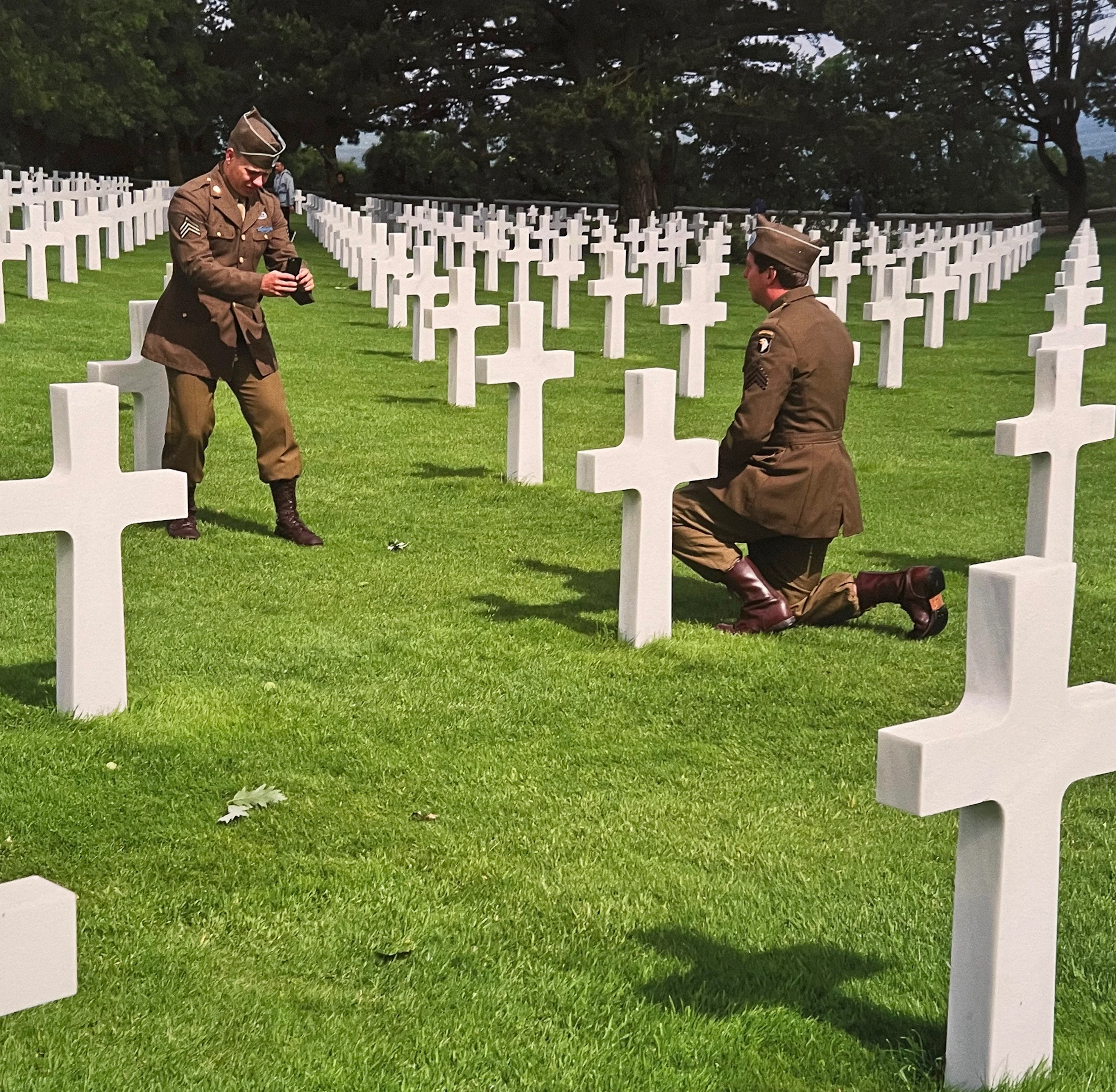 José Nicolas - Cimetiere americain - Tirage numerique