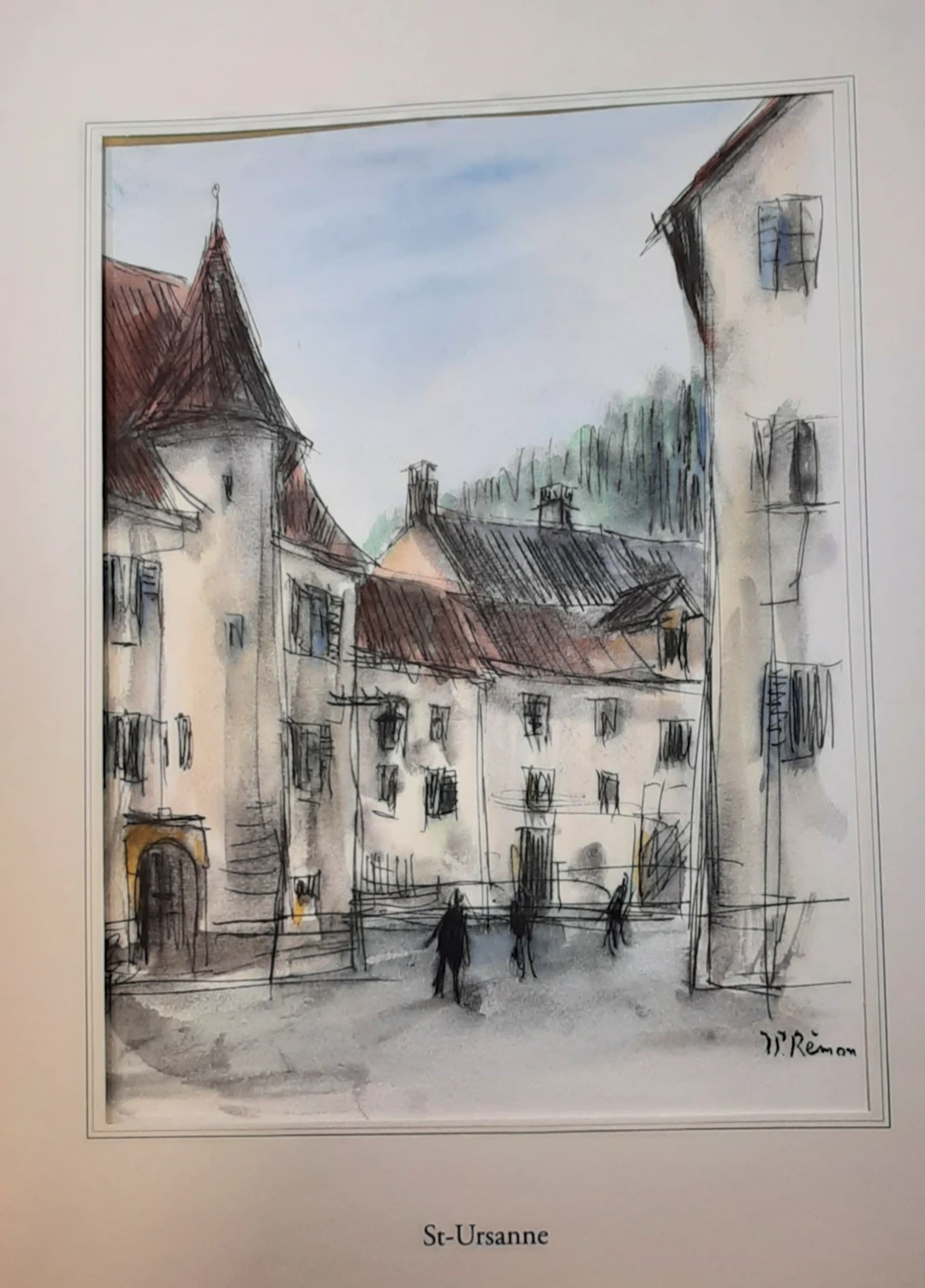 Jean Pierre REMON - St.Ursanne, 2011 - Aquarelle signée
