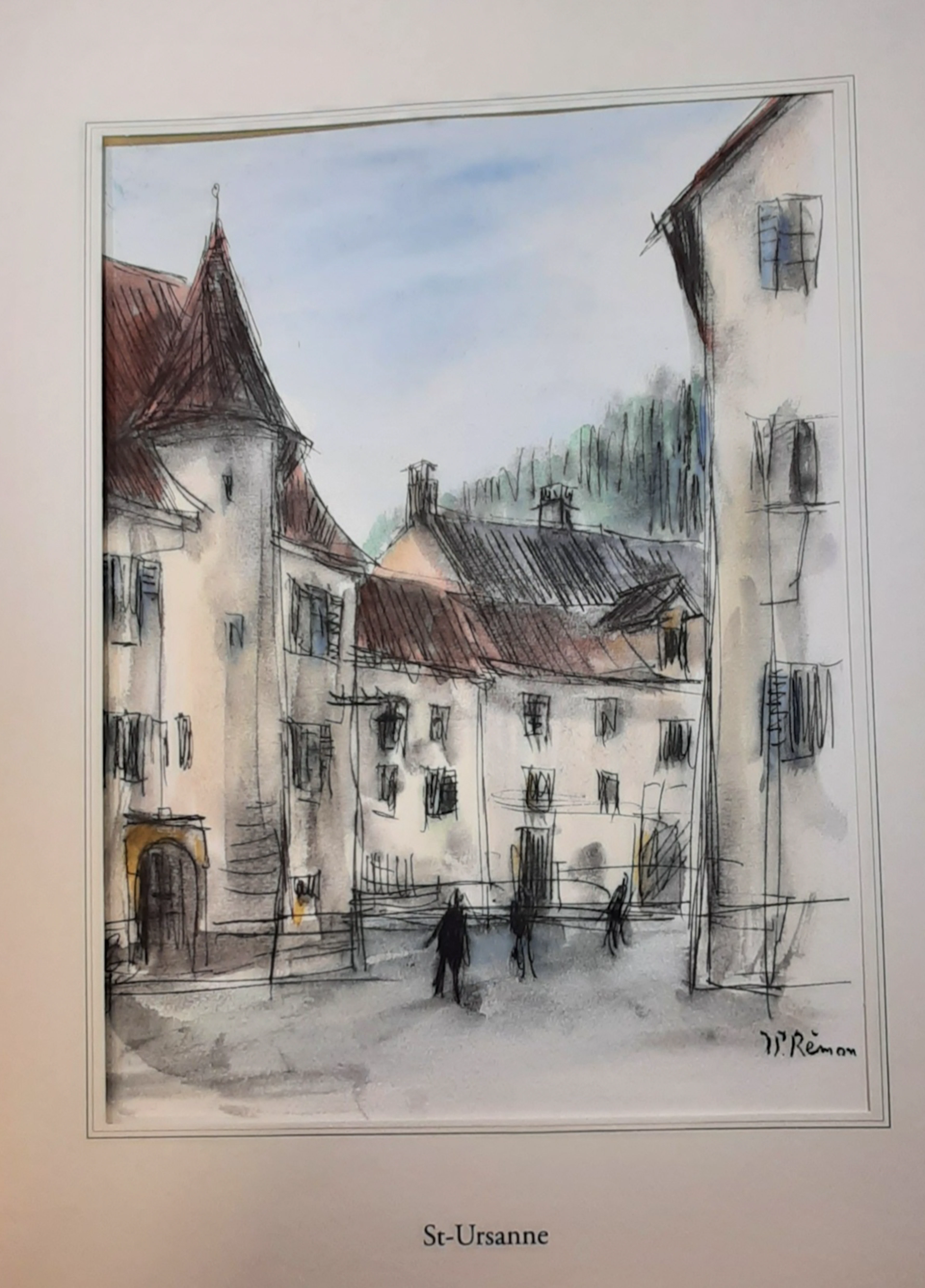 Jean Pierre REMON - St.Ursanne, 2011 - Aquarelle signée