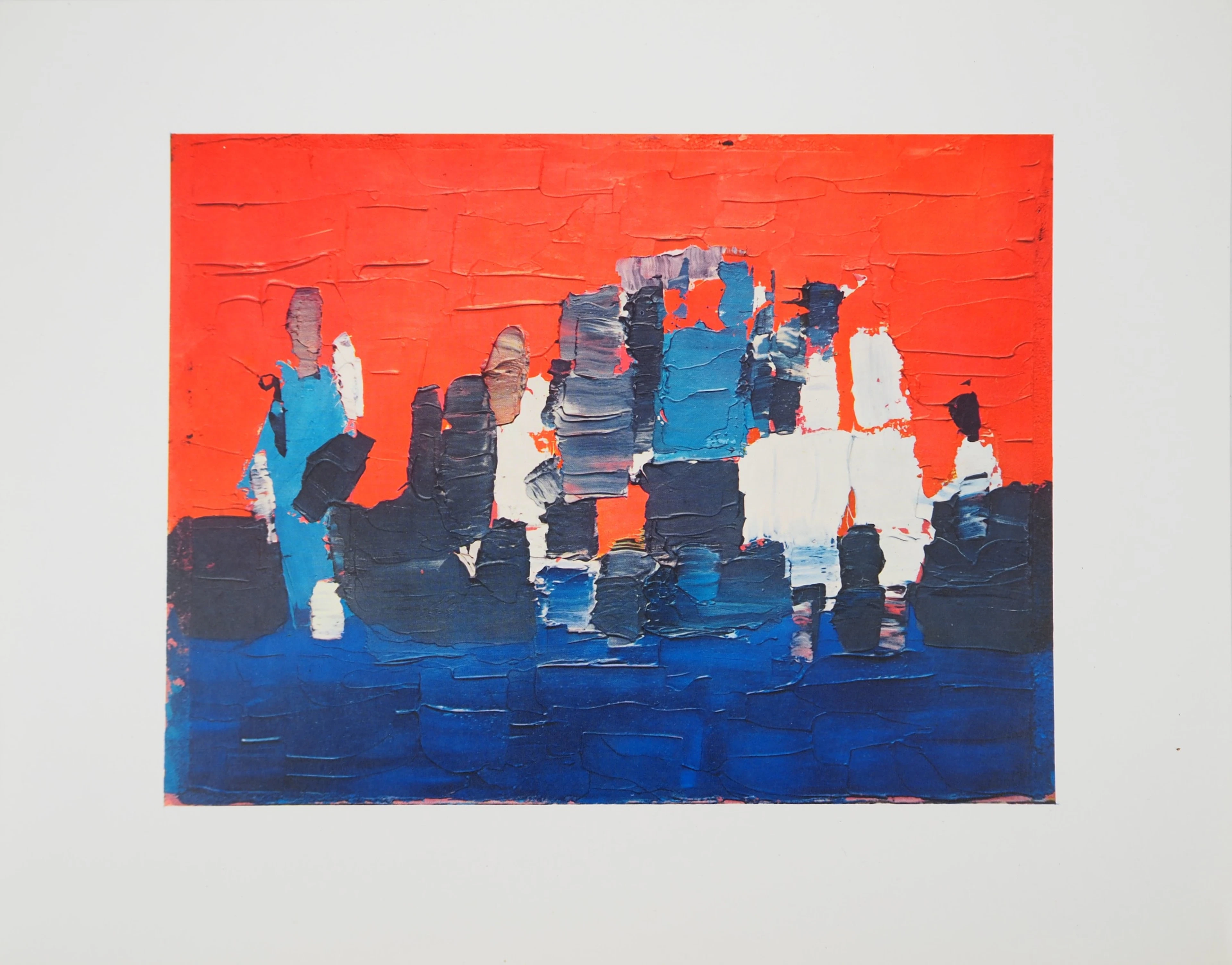 Nicolas DE STAEL : Les petits joueurs de football, Héliogravure