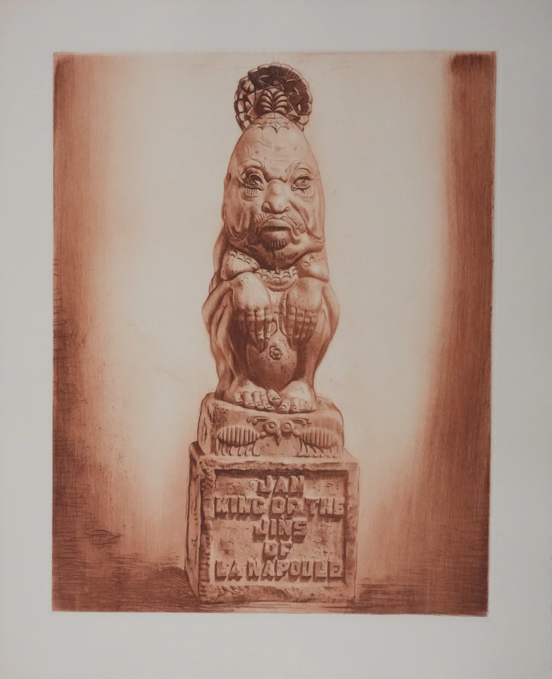 Henry CLEWS : Jan, Roi des Djinns (sépia), Gravure