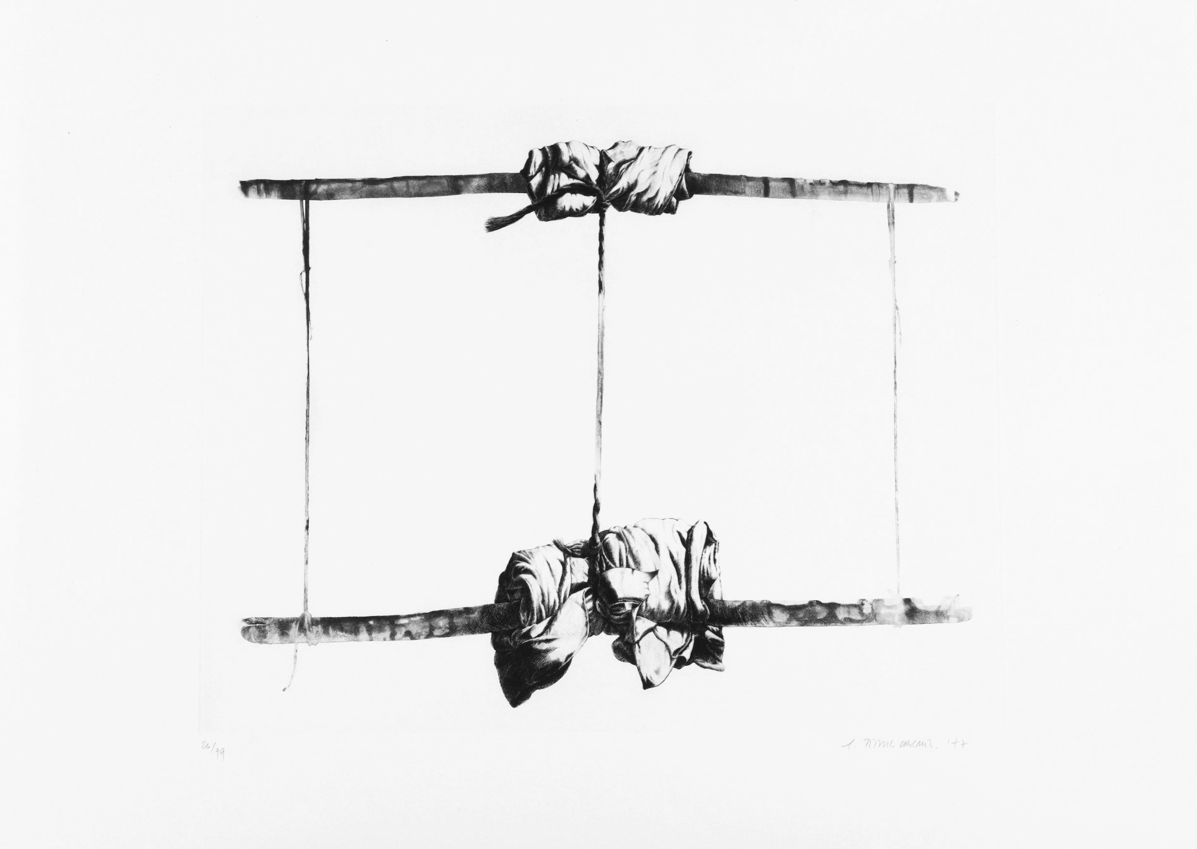 Gérard TITUS-CARMEL - Agrès 5, 1977, Gravure signée