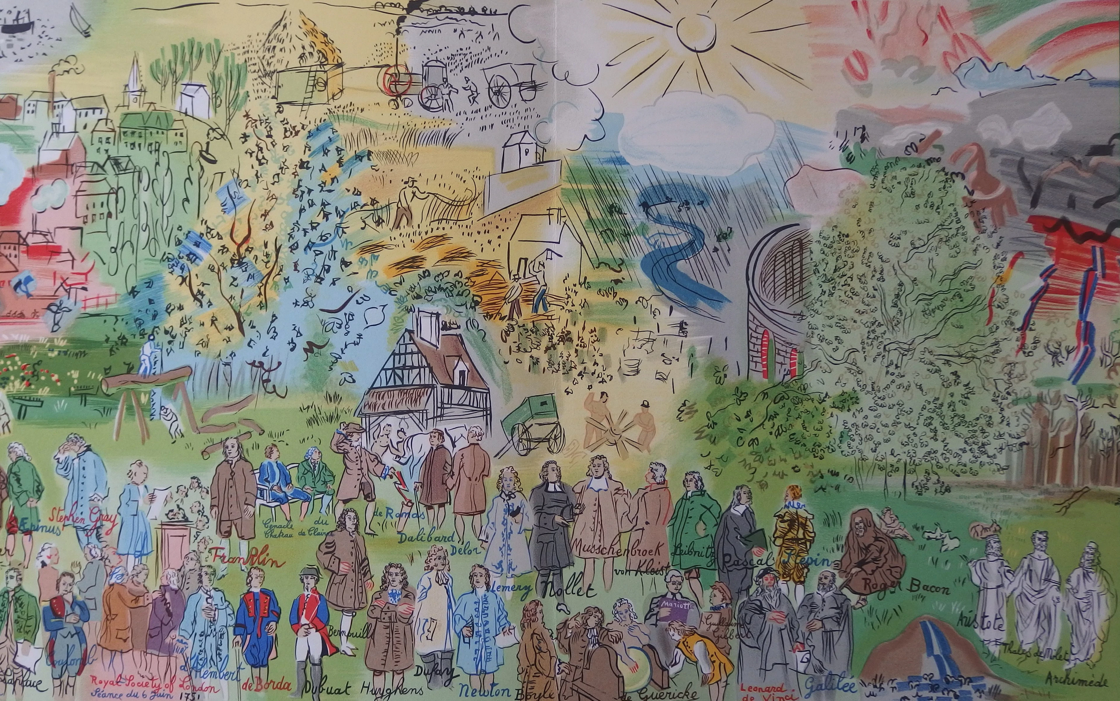 Raoul DUFY : Histoire d’Electricité - Lithographie