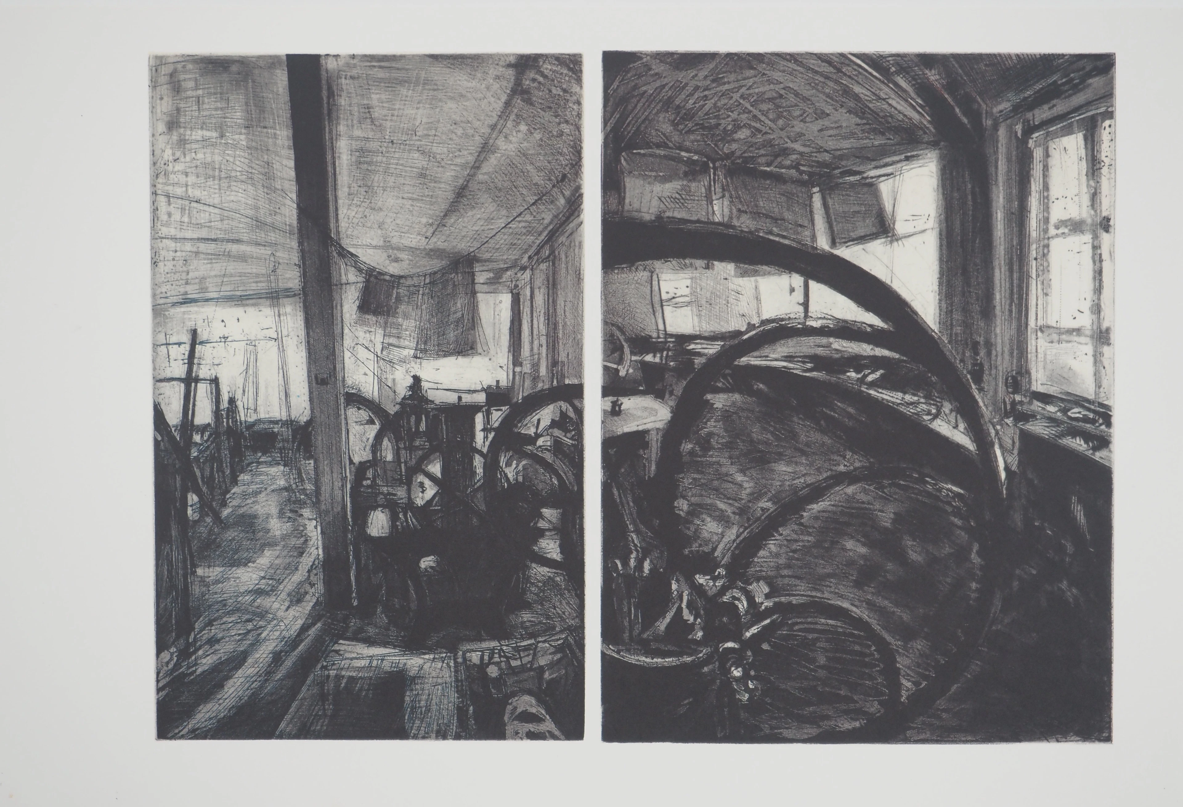 Pierre COLLIN : L’atelier de gravures, Héliogravure