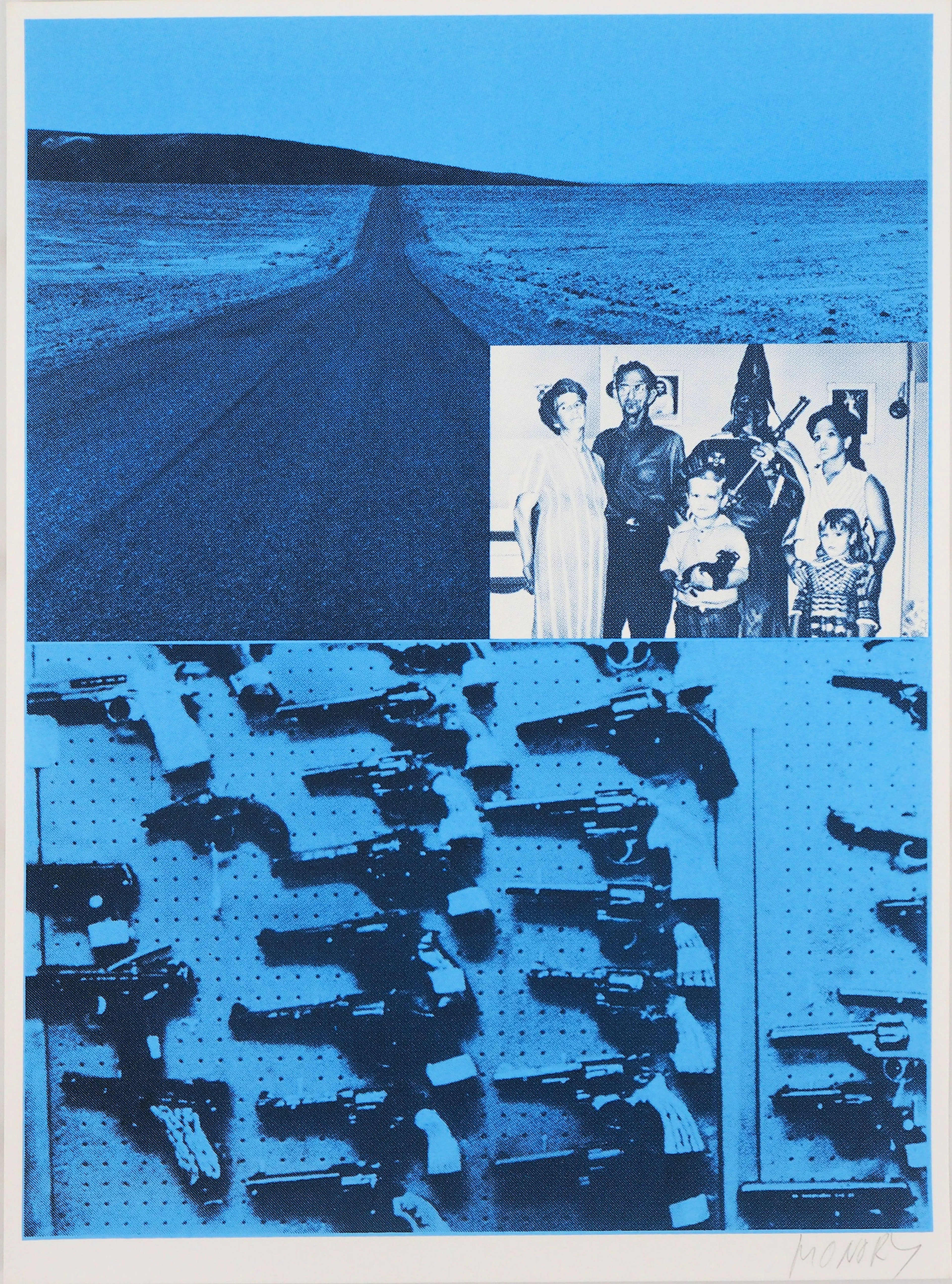 Jacques MONORY : Les pistolets, Sérigraphie originale signée