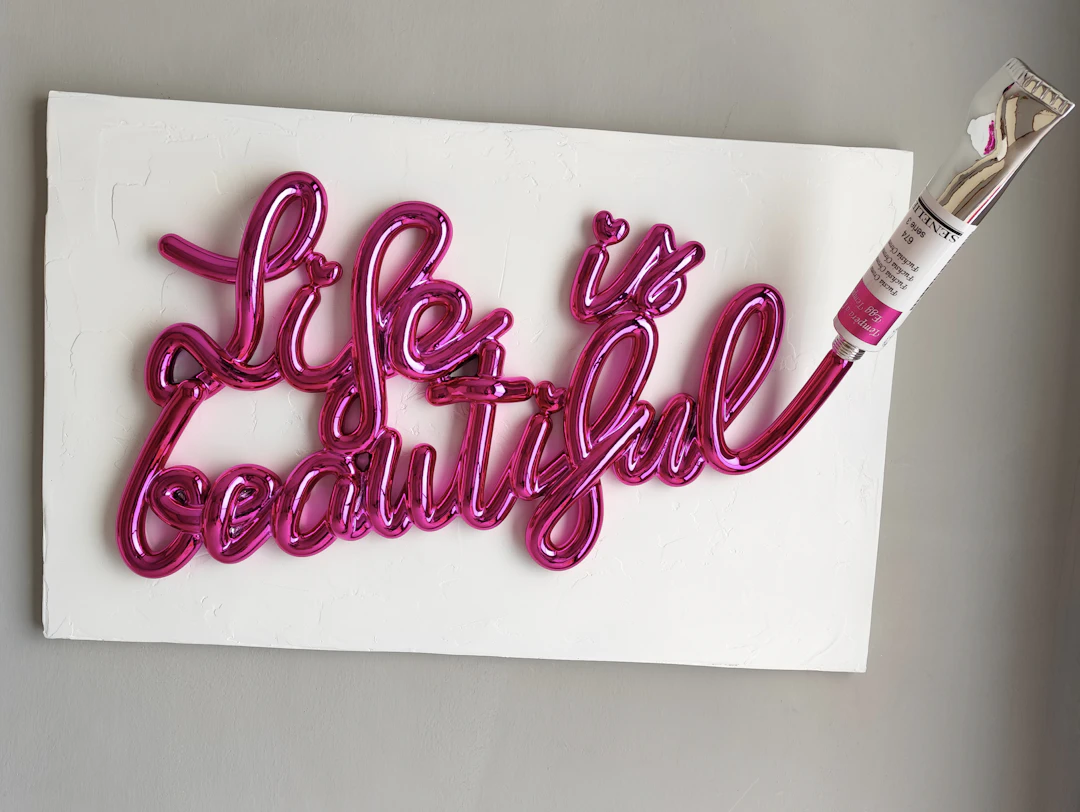 Sagrasse - Life is Beautiful - Résine et poudre de marbre