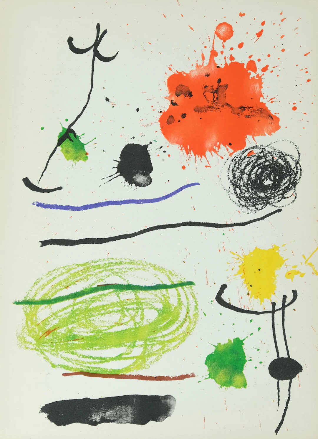 Joan MIRO : Obra Inedita Recent VII - Lithographie originale