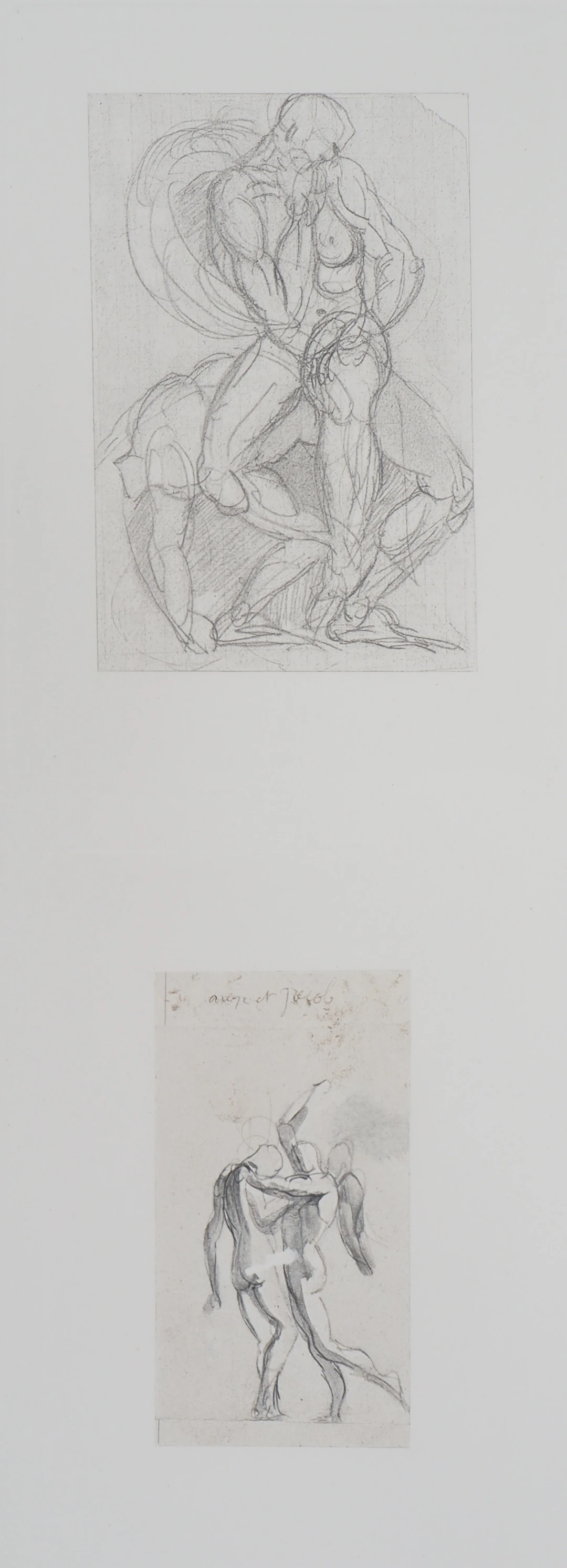 Auguste RODIN : Ugolin et l’Ange, Gravure