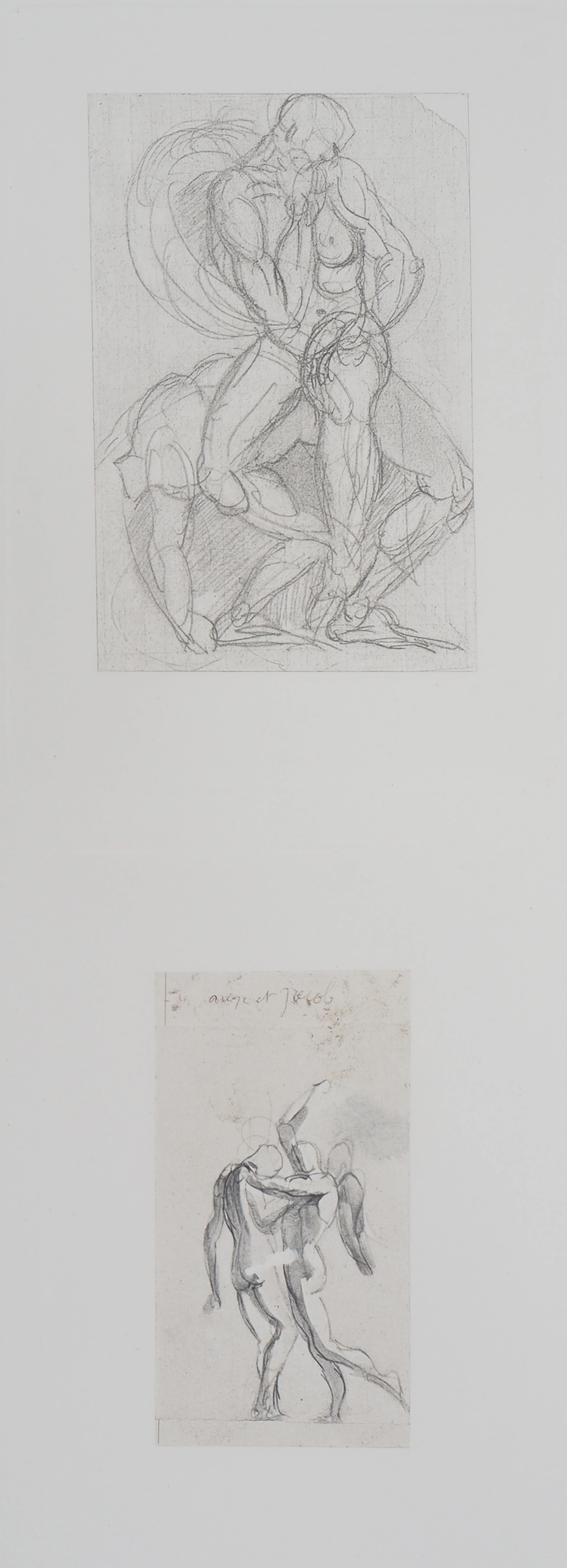 Auguste RODIN : Ugolin et l’Ange, Gravure