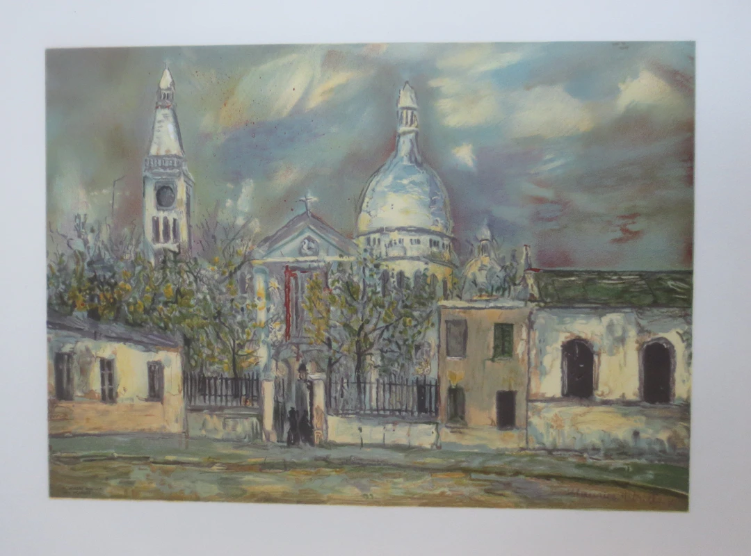 UTRILLO Maurice (d’aprés) "le sacré cœur Lithographie