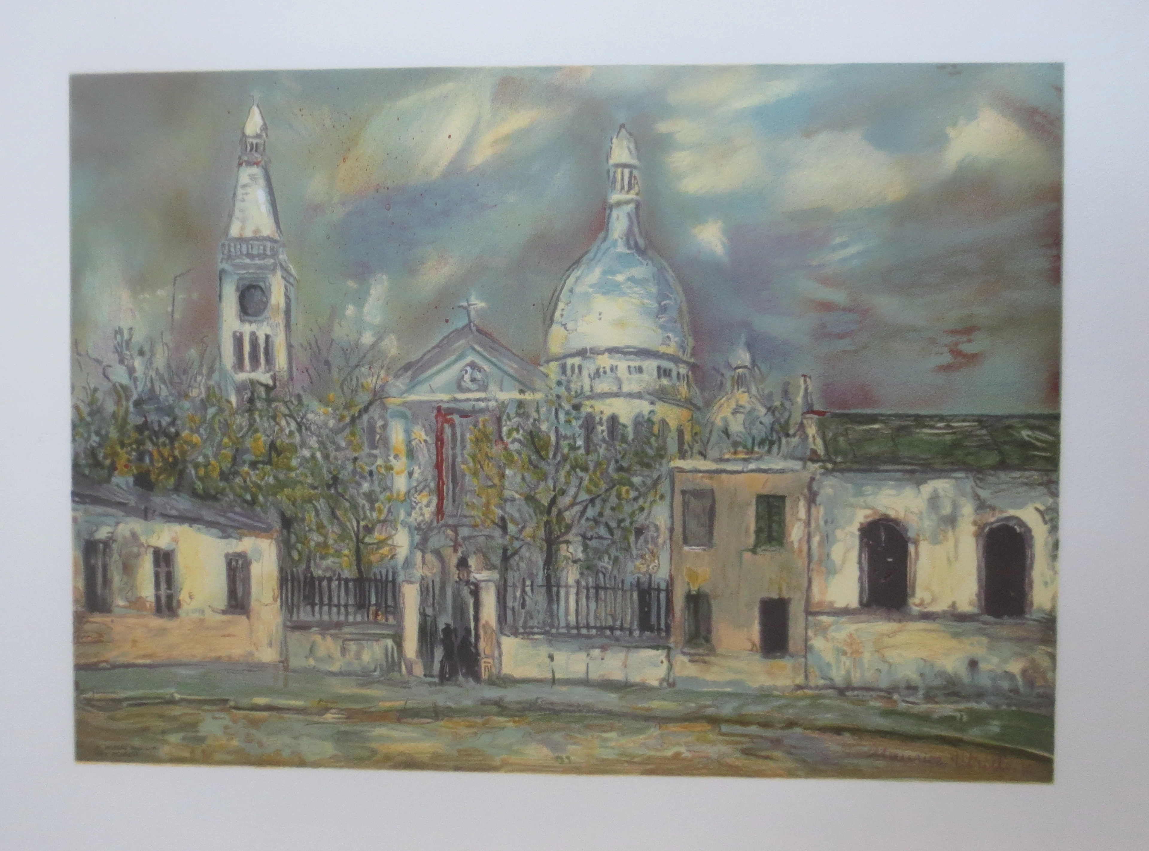 UTRILLO Maurice (d’aprés) "le sacré cœur Lithographie