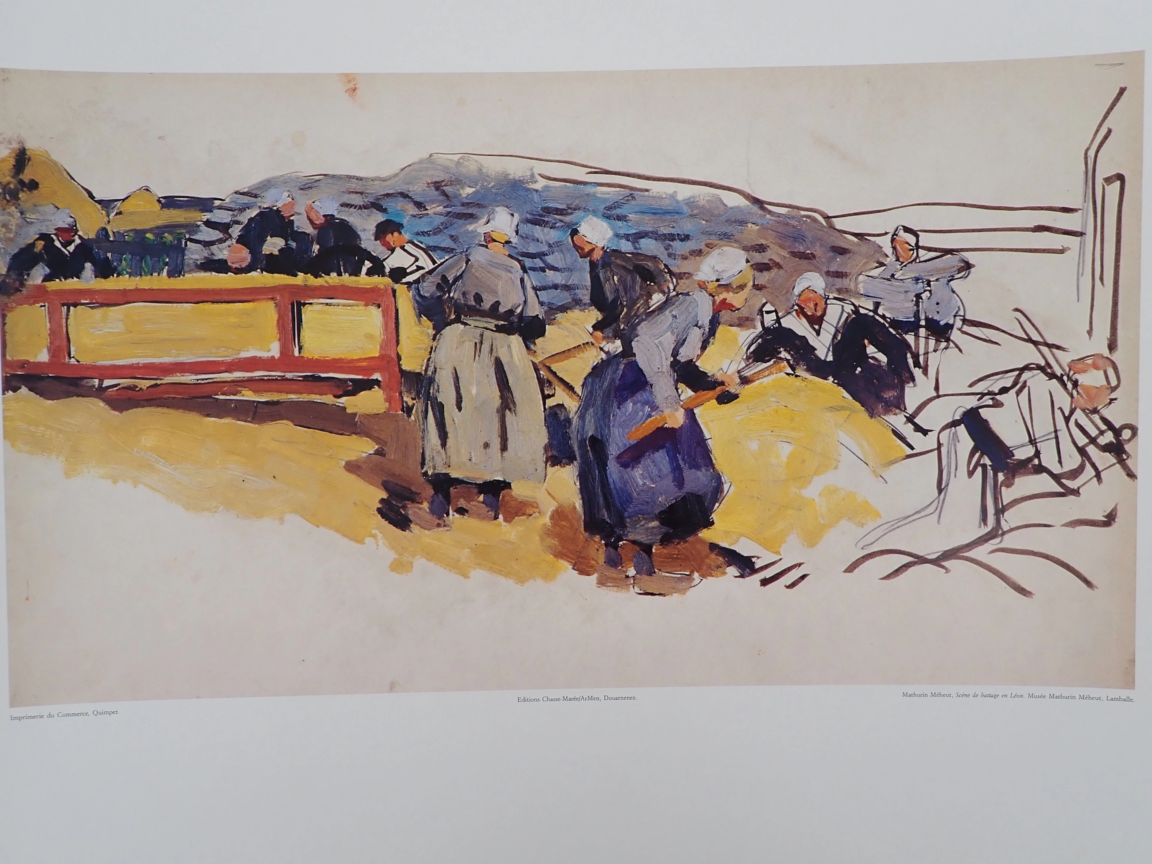 Mathurin Meheut (d’après) - Scène de battage en Léon - Affiche