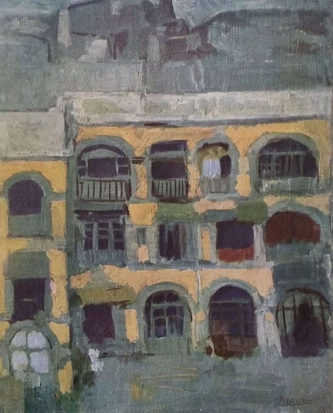 Pablo Picasso (d’après) - La maison bleue, 1902, Impression