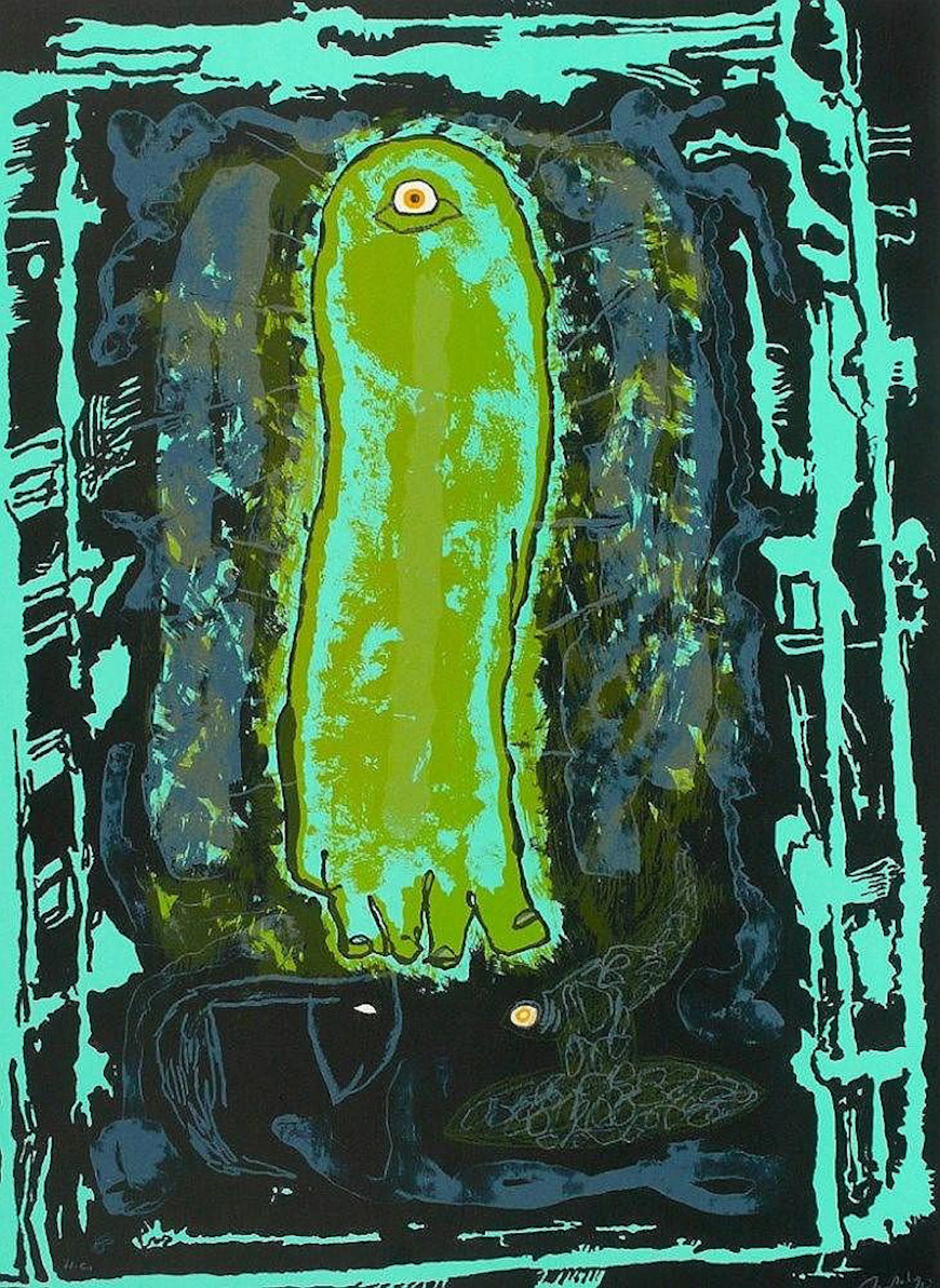 Rafael BARTOLOZZI - Sans titre - Lithographie signée au crayon