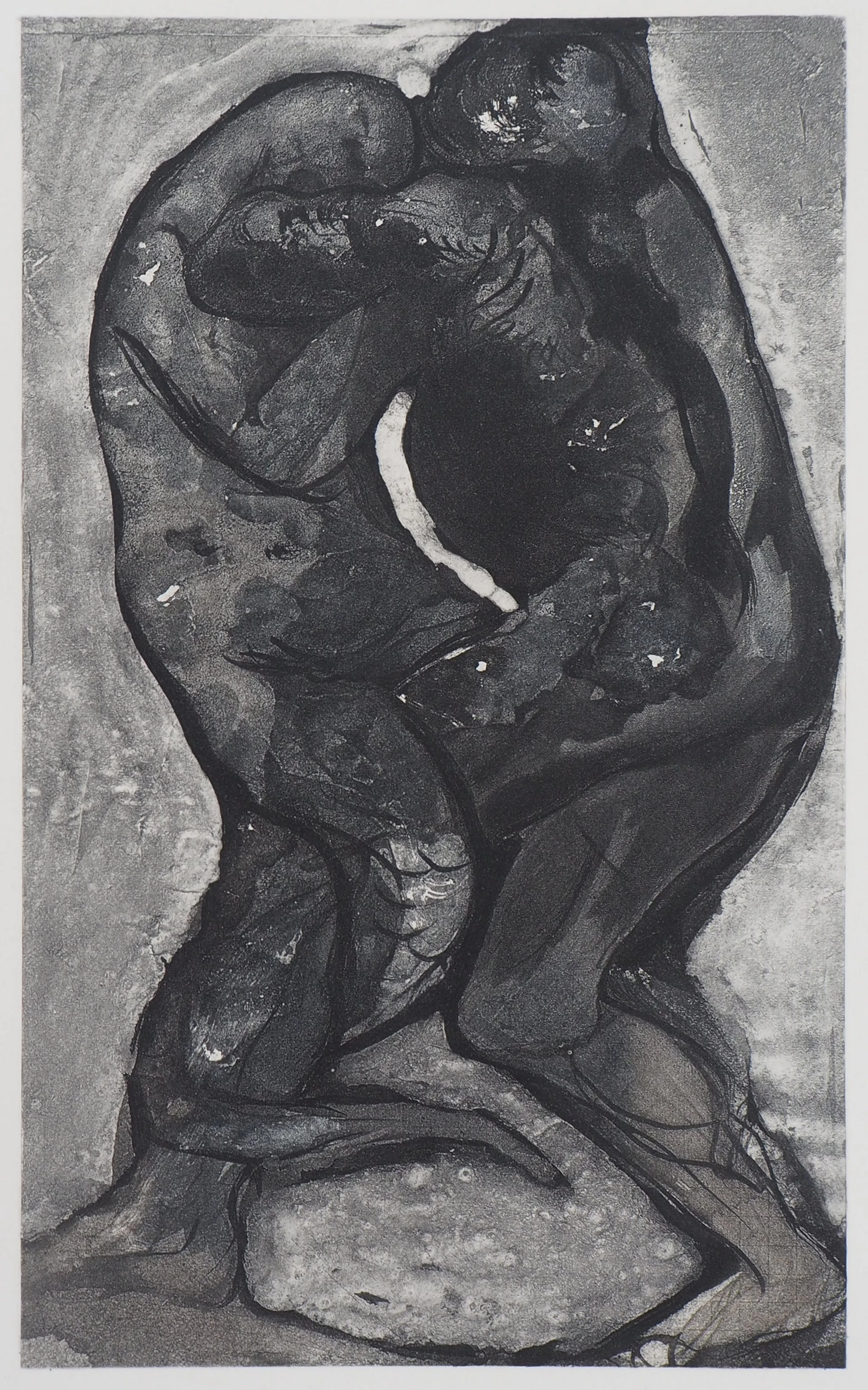 Auguste RODIN : Transmutation de l’homme et du reptile, Gravure