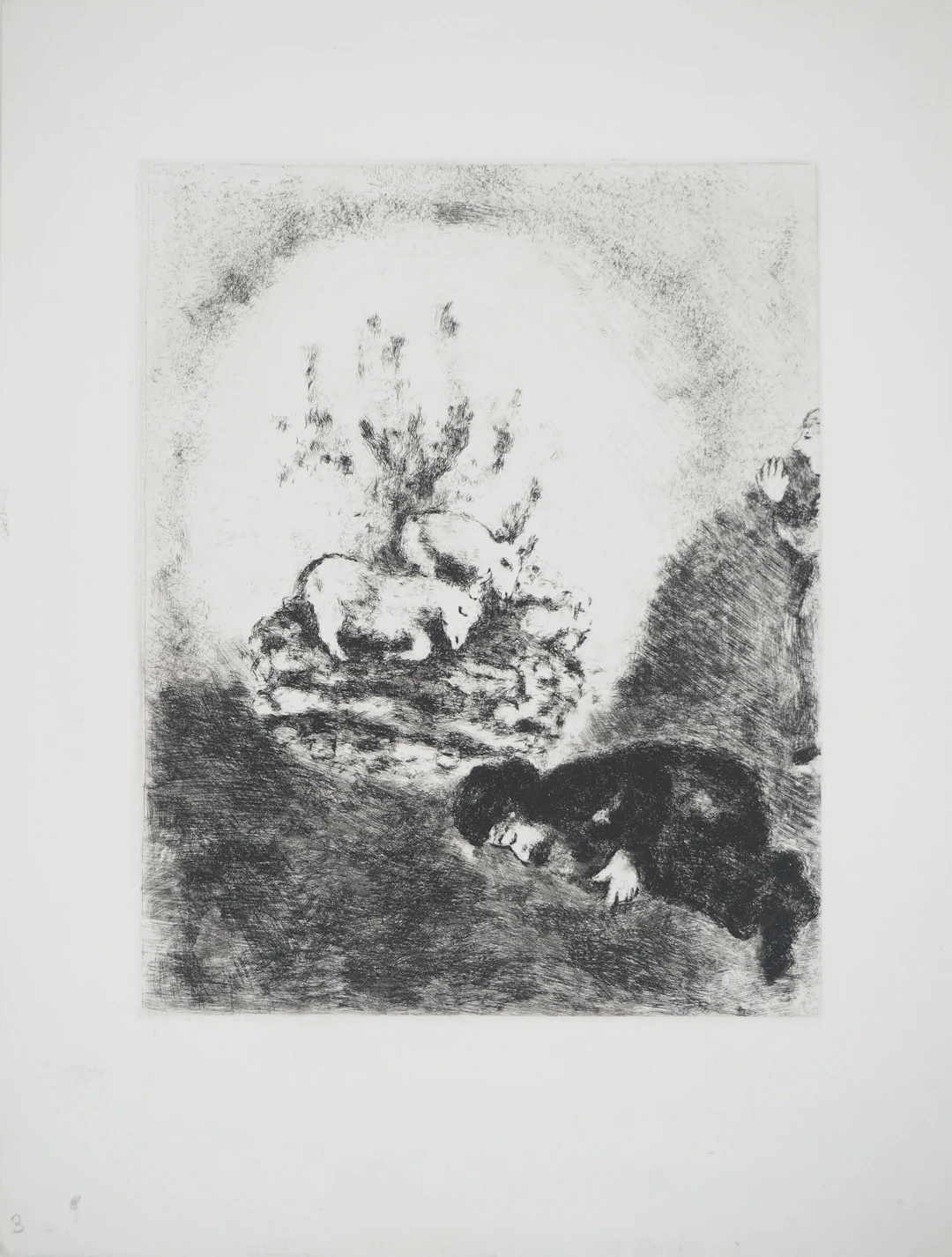 Marc CHAGALL : Le sacrifice de Noé, Gravure originale