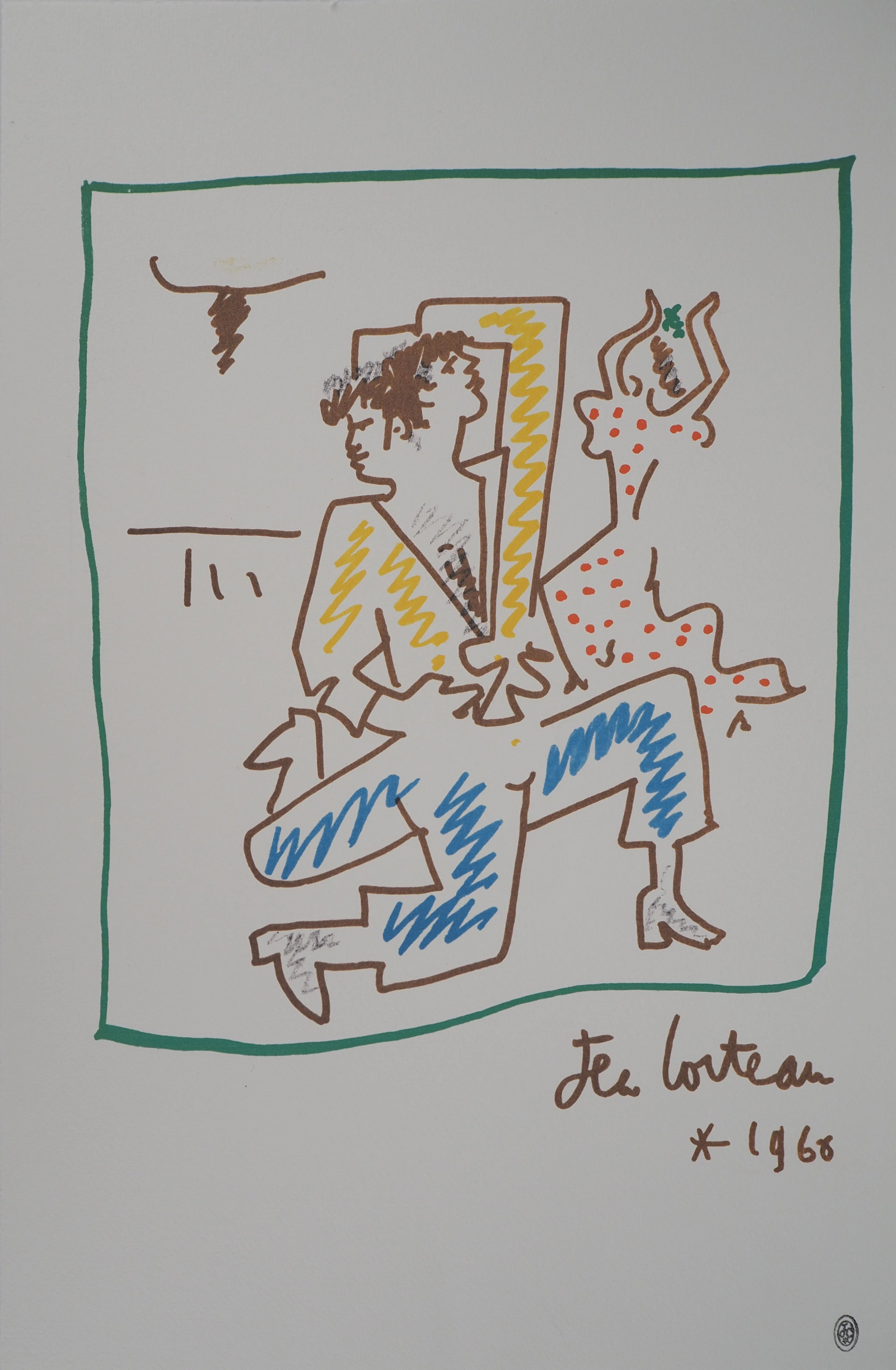 Jean COCTEAU : Danseurs de flamenco - Lithographie signée