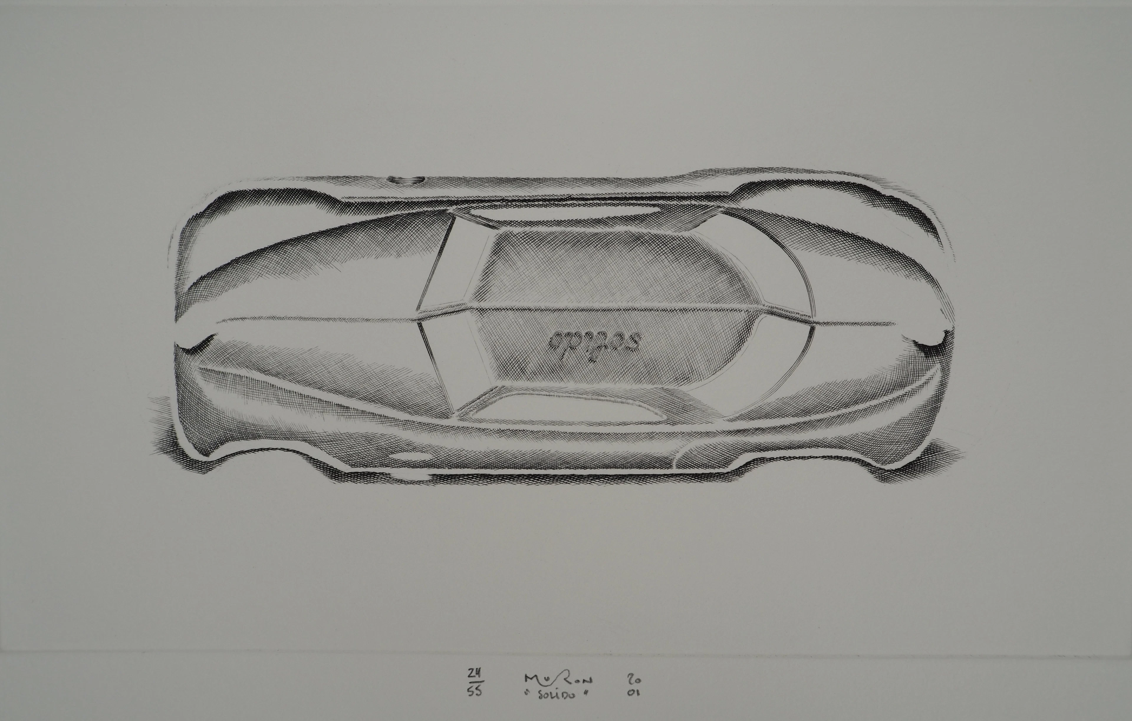 Jacques MURON, Solido, 2001 - Gravure sur cuivre originale signée