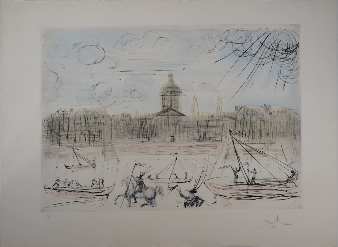 Salvador DALI - L’Académie des Beaux Arts, 1975 - Gravure originale