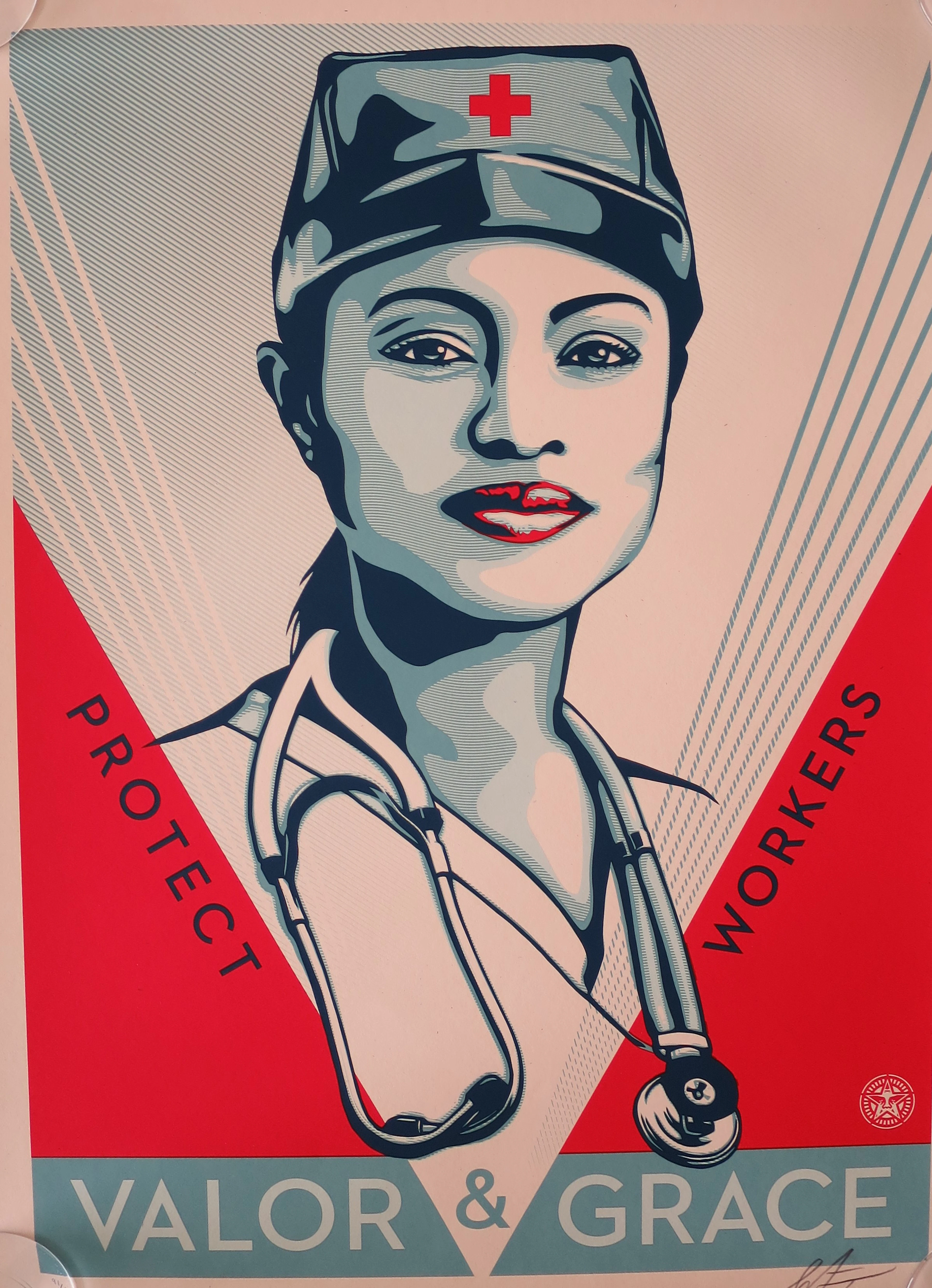 Shepard FAIREY (Obey) - Valor and Grace, 2020 - Sérigraphie signée et numérotée