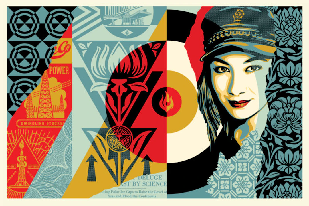 Shepard FAIREY (Obey) - Raise The Level, 2019 - Sérigraphie signée au crayon