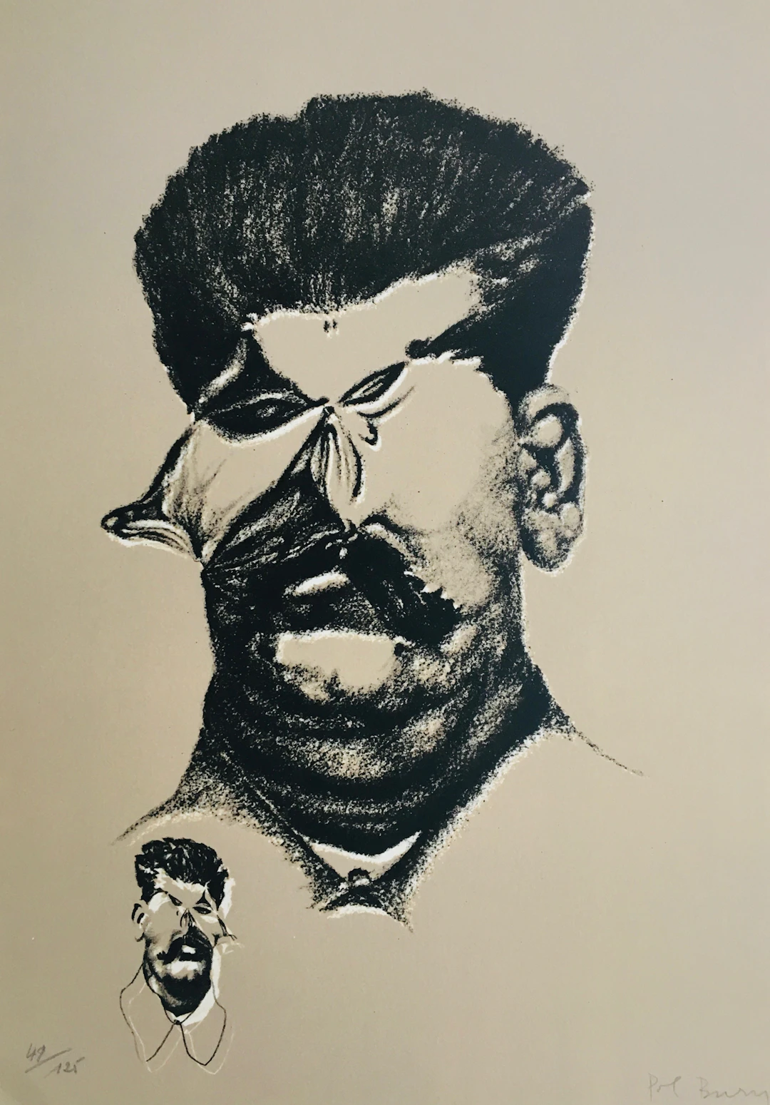 Pol BURY - Ramollissement, 1976 - Lithographie originale signé au crayon