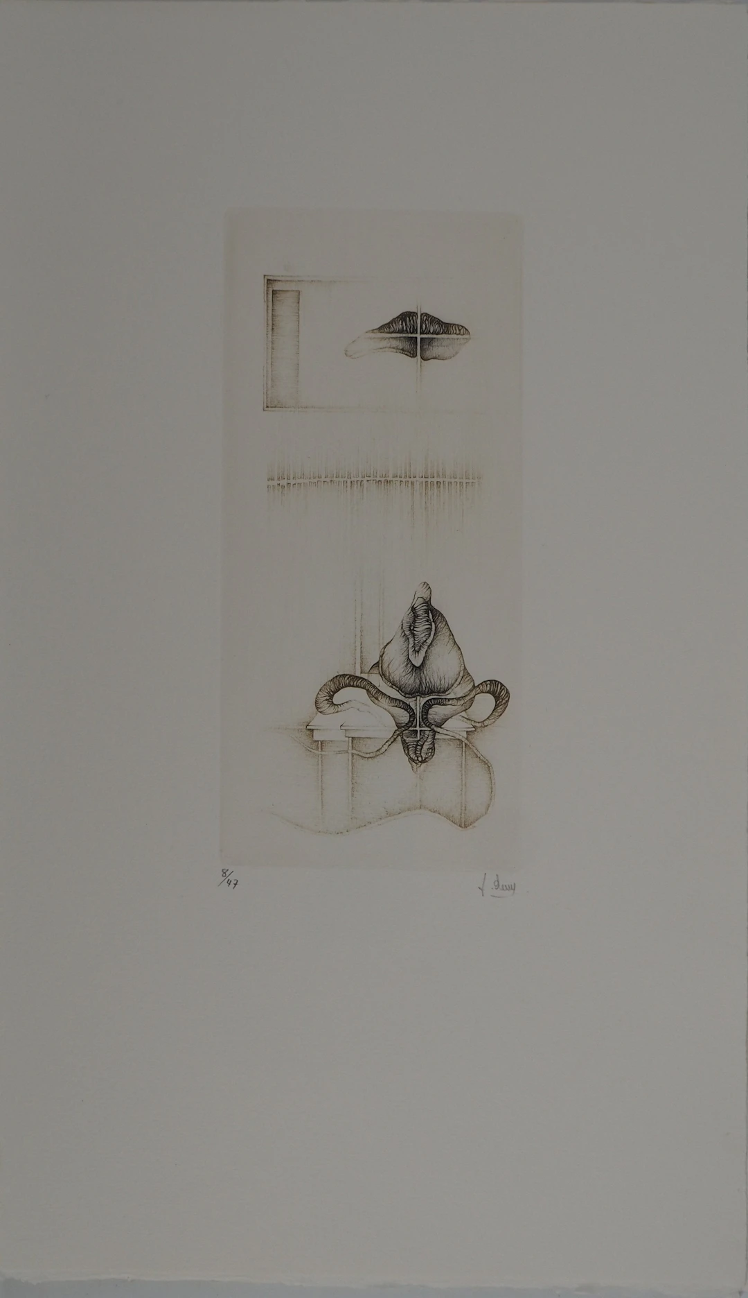 Fred DEUX : En éclosion, Gravure originale signée