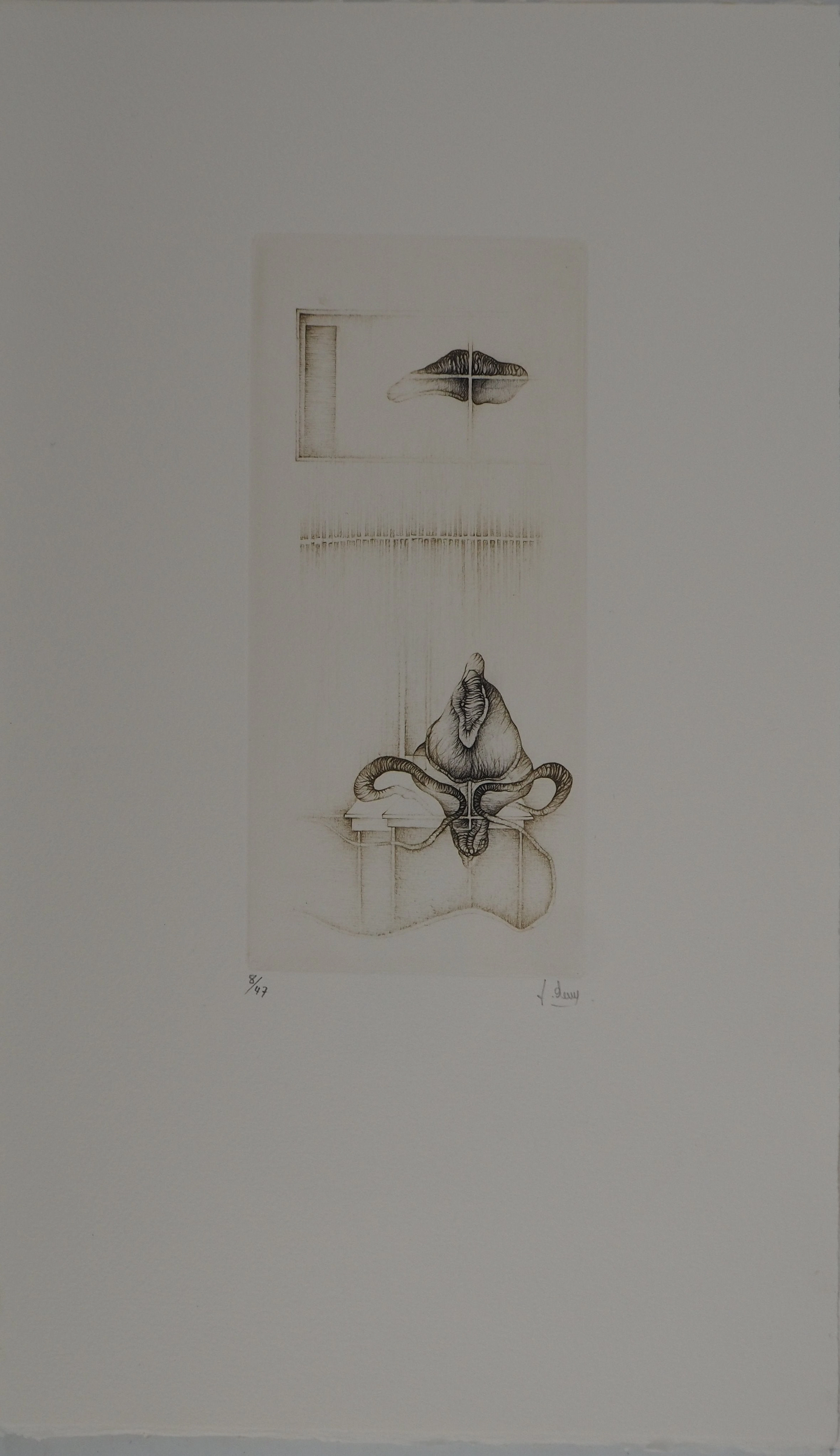 Fred DEUX : En éclosion, Gravure originale signée