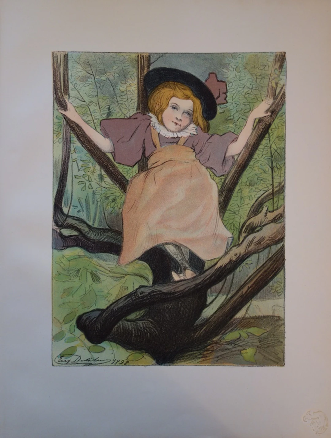 Eugène Delâtre - Kacia, 1897, Lithographie originale signée