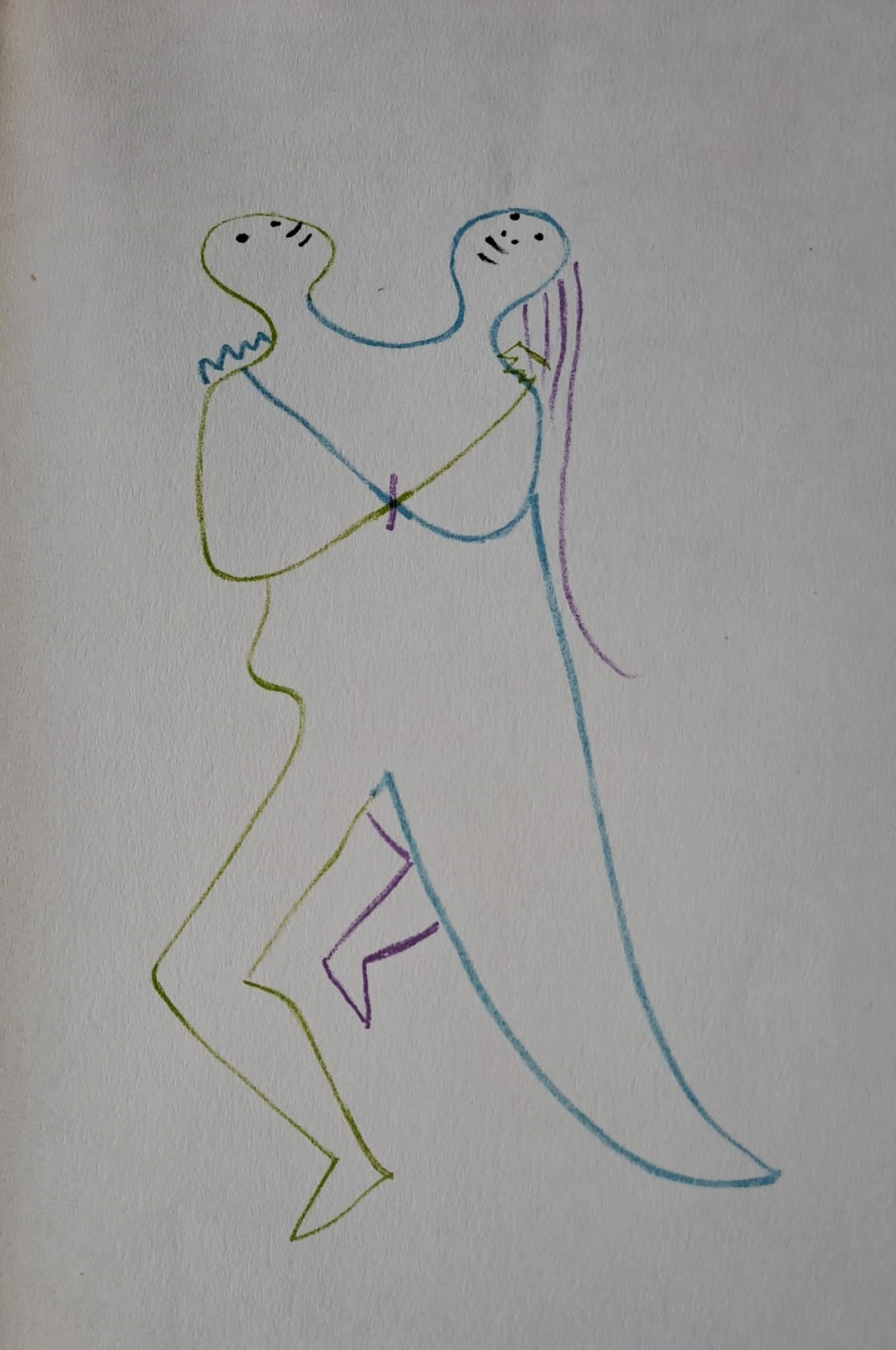 Jean Cocteau - Roméo et Juliette - Lithographie originale en couleur
