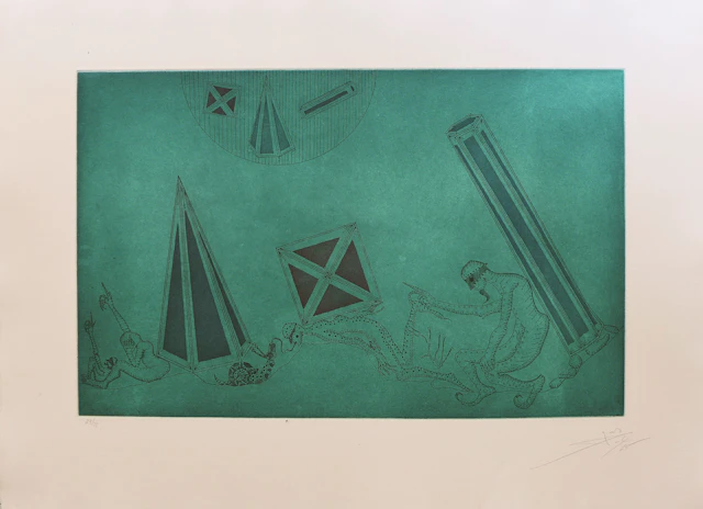 Joan PONC - Équivalents, 1973 - Lithographie signée au crayon