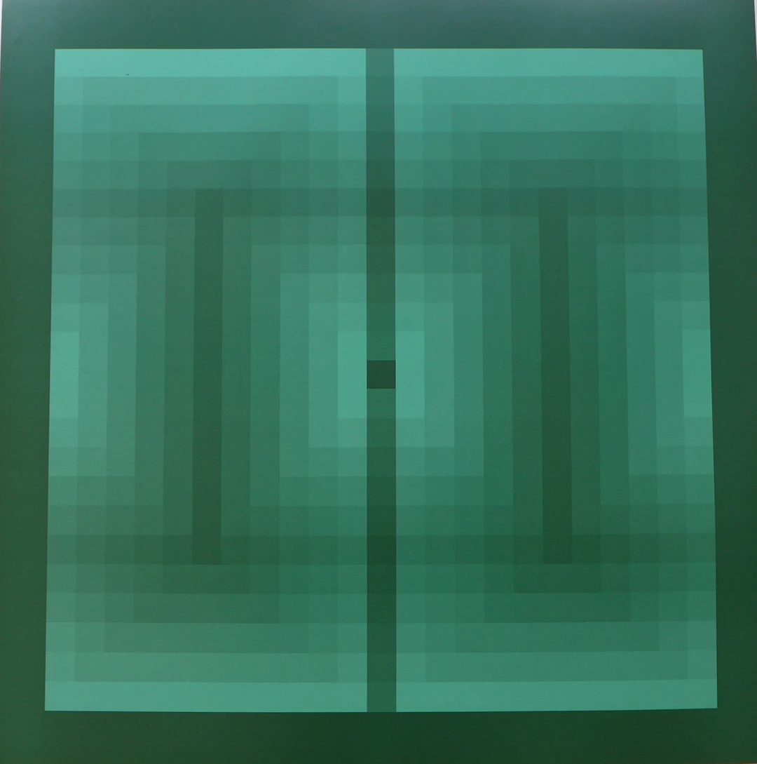 Jim BIRDS - Tribute to Vasarely 15, 1972 - Photolithographie sur papier