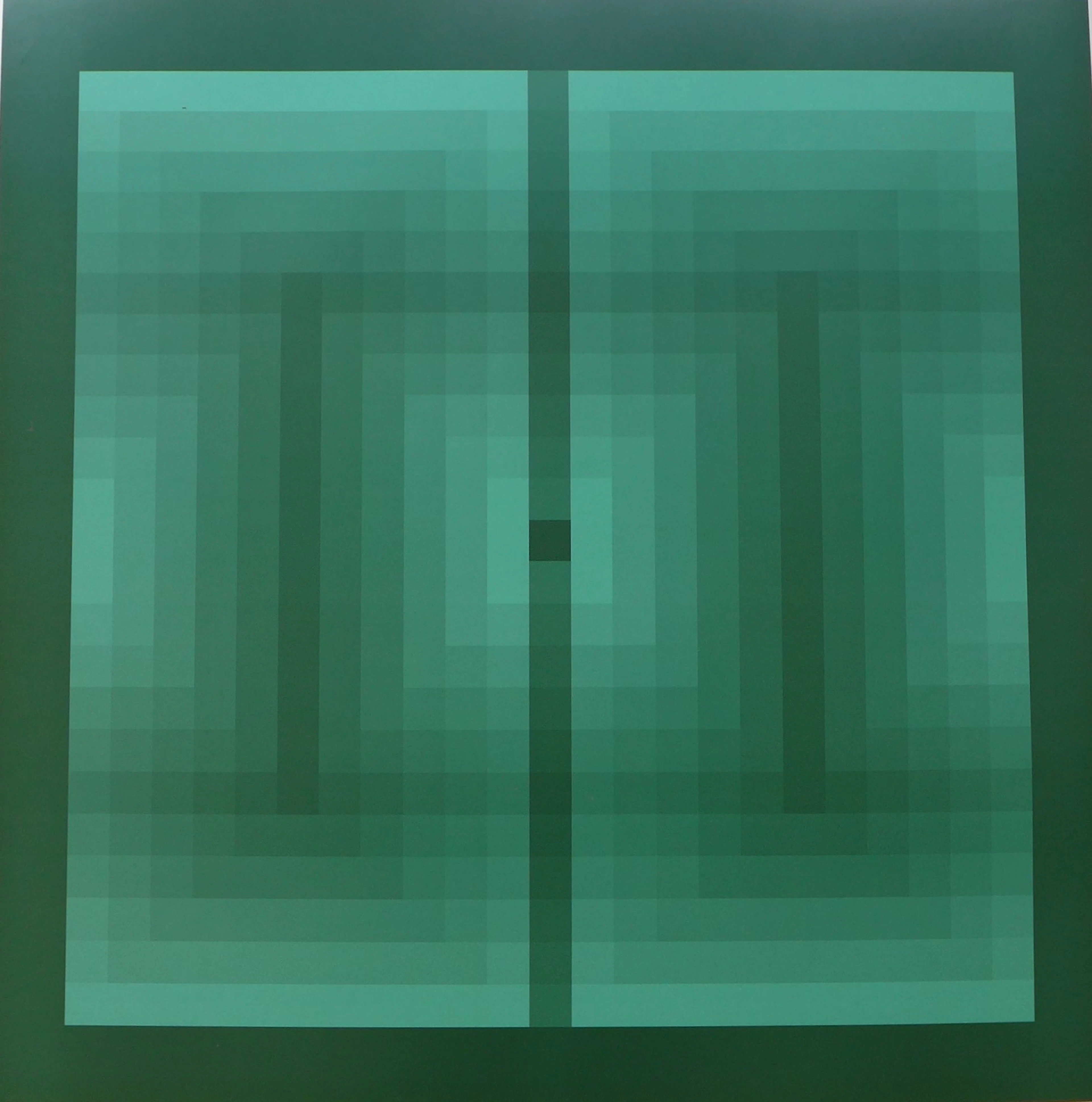 Jim BIRDS - Tribute to Vasarely 15, 1972 - Photolithographie sur papier