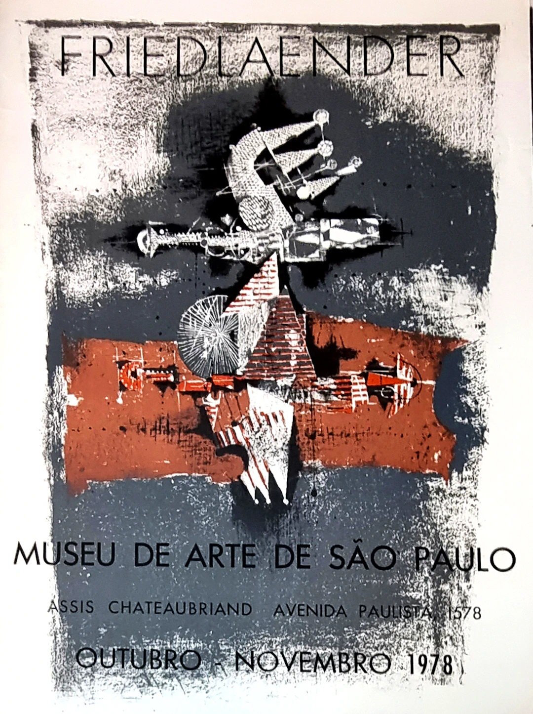 Johnny Friedlaender, Sao Paulo, lithographie, 1978