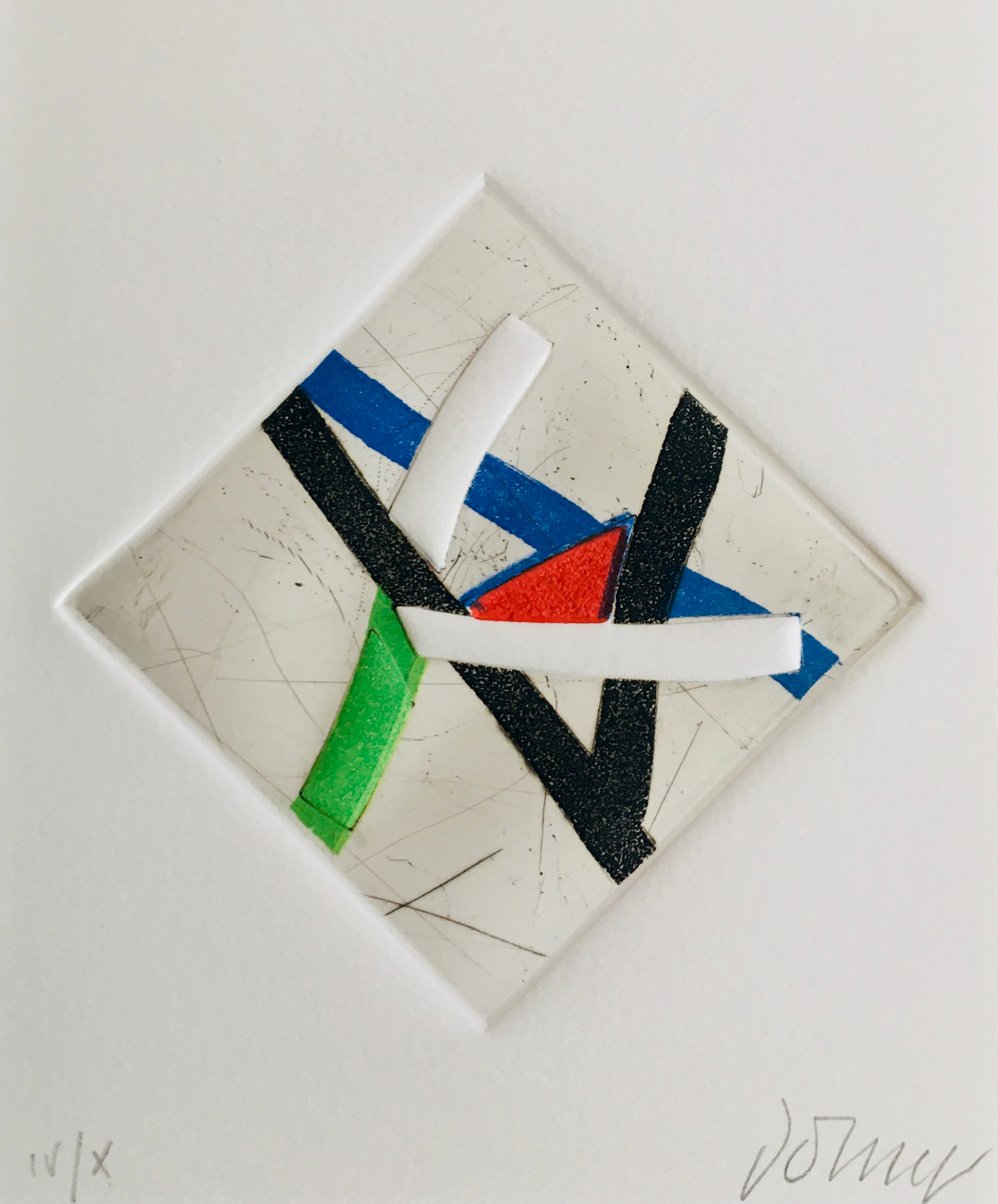 Bertrand DORNY - Autres terres, 1985 - Gravure originale signée au crayon