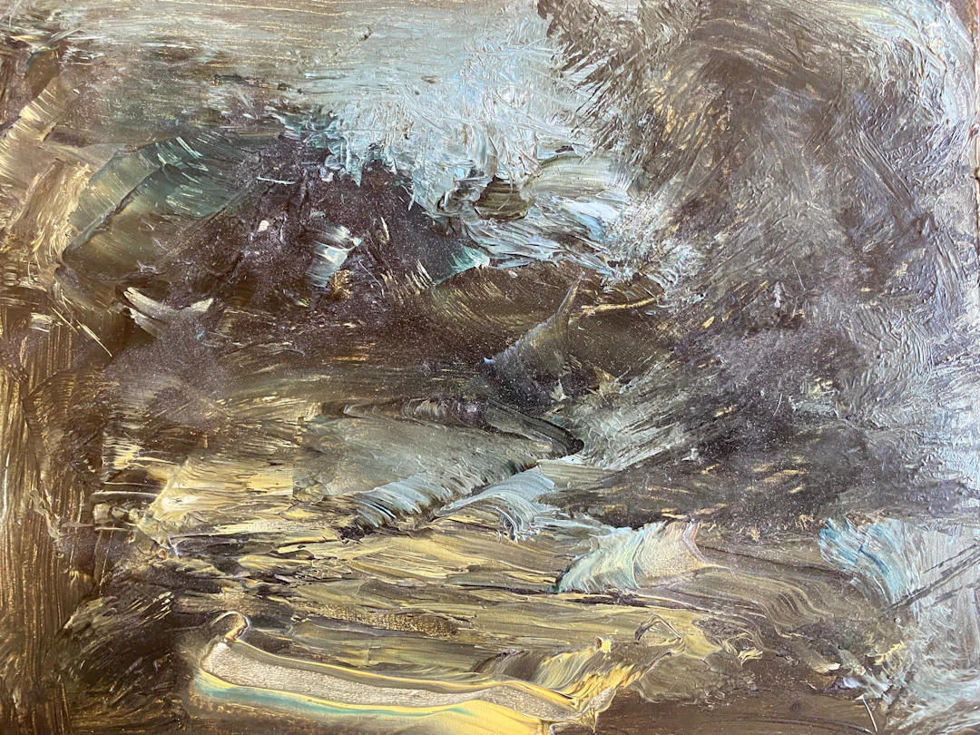 ronan barrot huile sur bois ’pour mon ami Pierre’ 2014