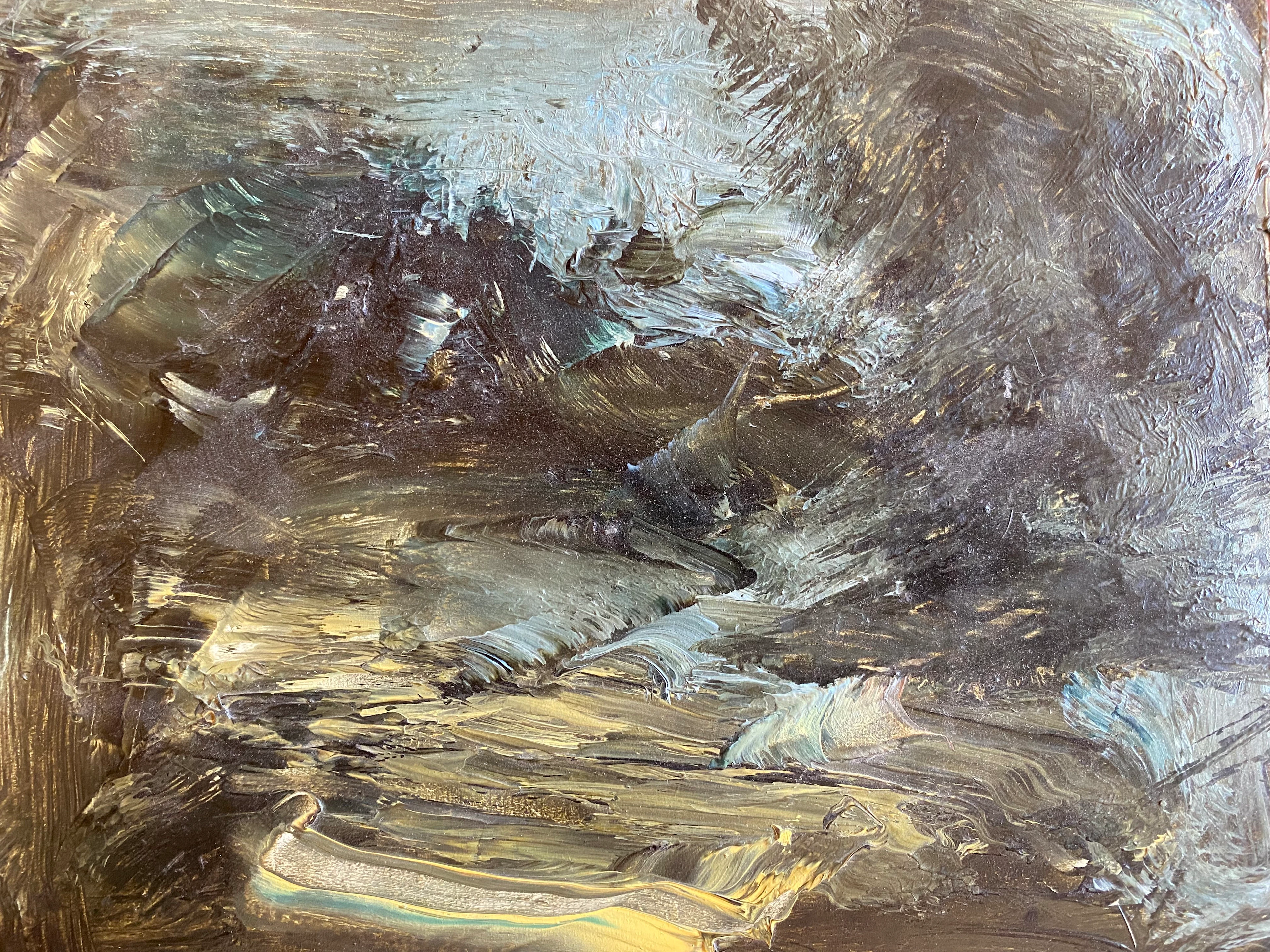 ronan barrot huile sur bois ’pour mon ami Pierre’ 2014