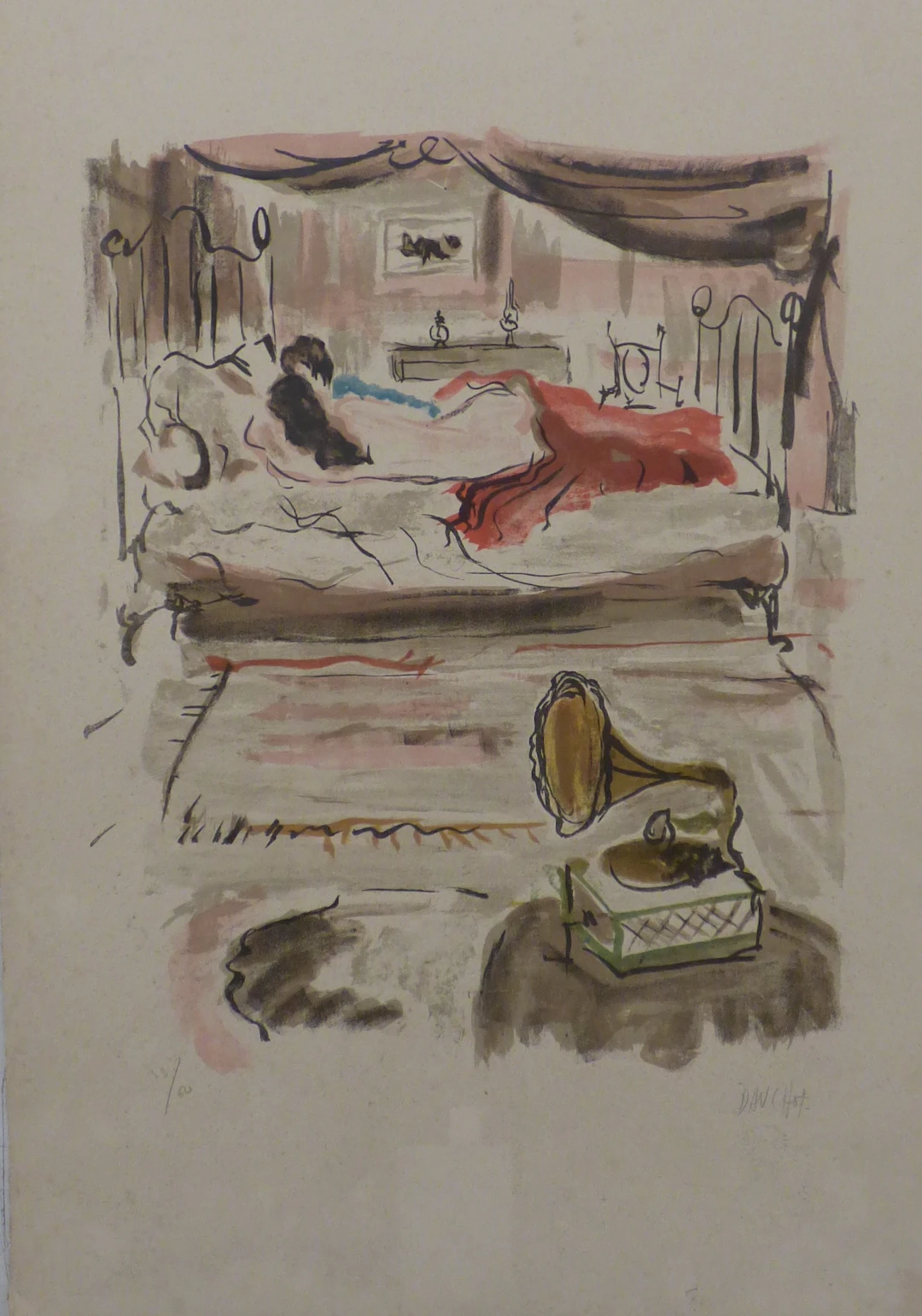 Gabriel DAUCHOT - Le Diable au corps, 1961 - Lithographie originale