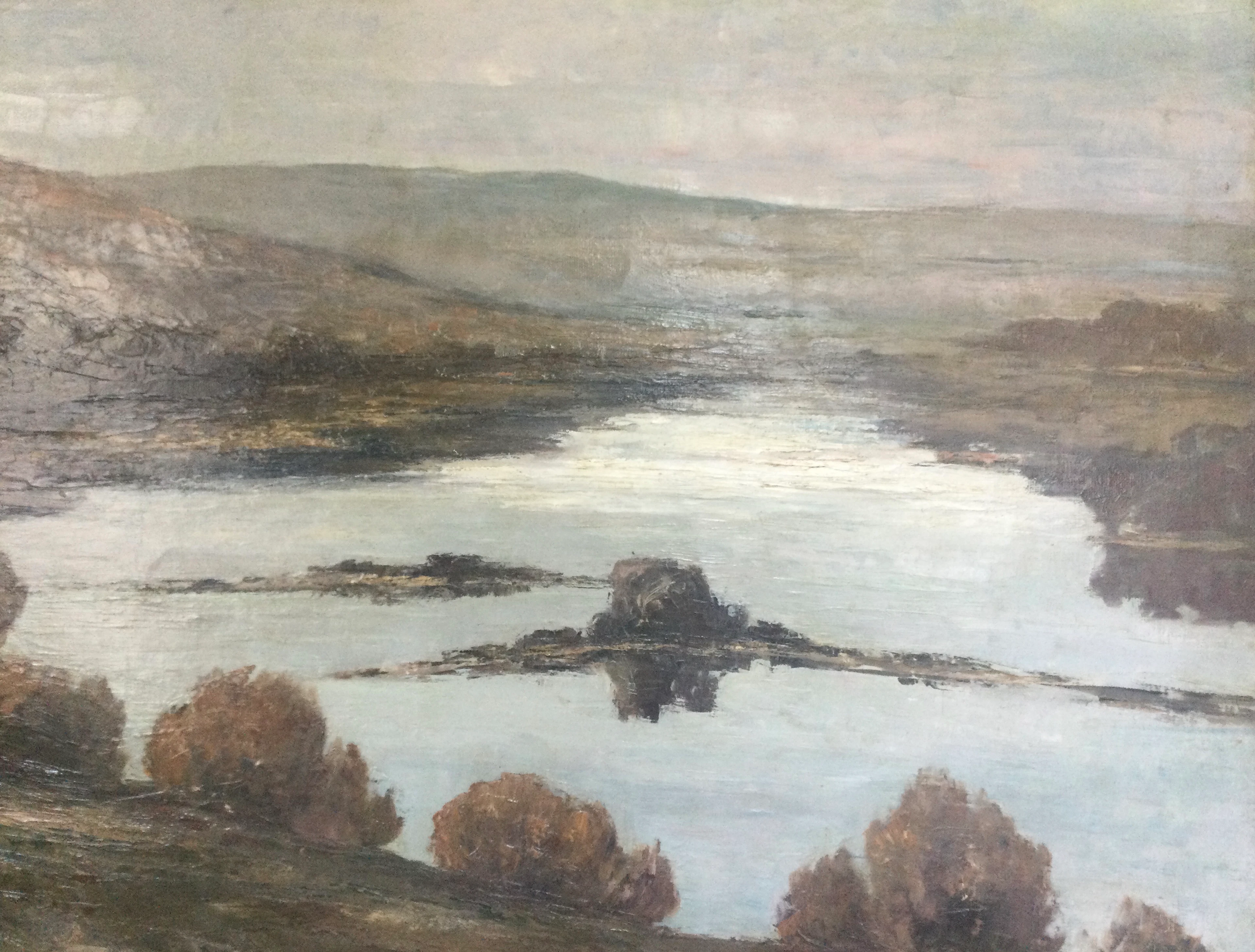 Pierre ELMER - La Loire, 1935 - Huile sur toile signée