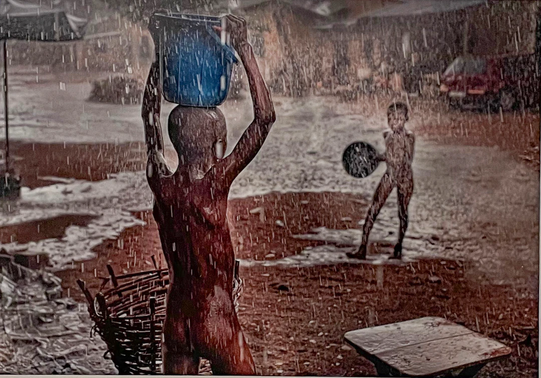 José Nicolas - Togo 2017, Lomé sous la pluie - Tirage numerique