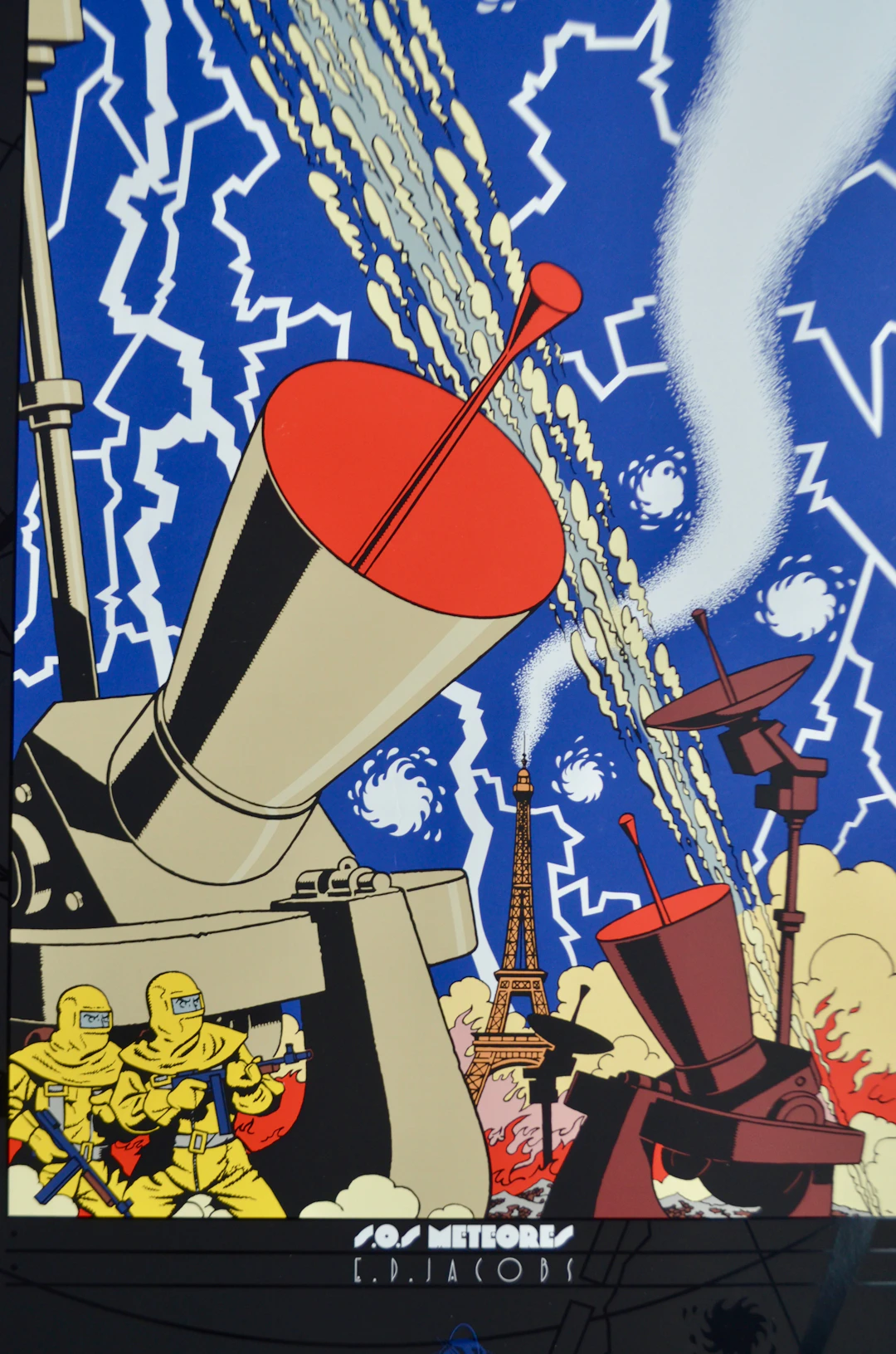 Edgar P. Jacobs - S.O.S. Météores, 1992 - Sérigraphie