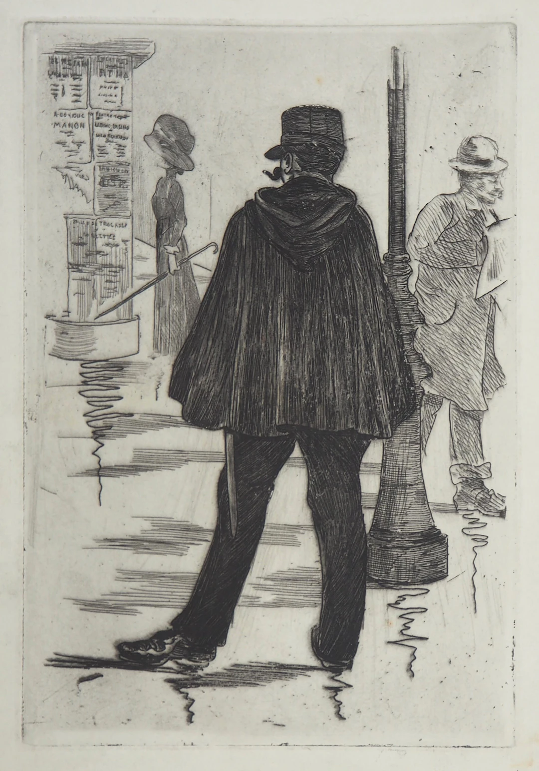 Henri BOUTET : Le Gendarme - Gravure originale