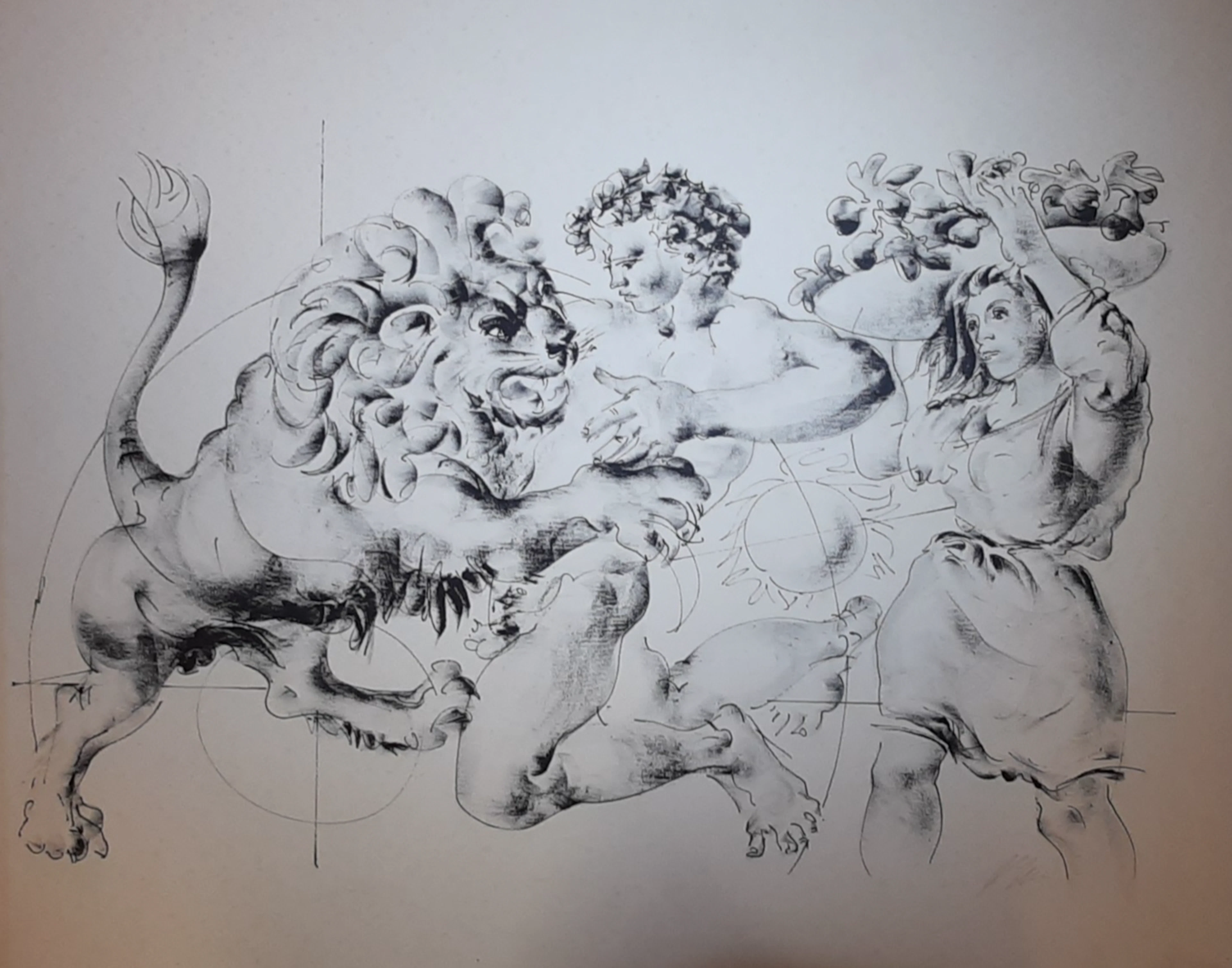 Hans ERNI - Le Lion, 1970 - Lithographie originale signée