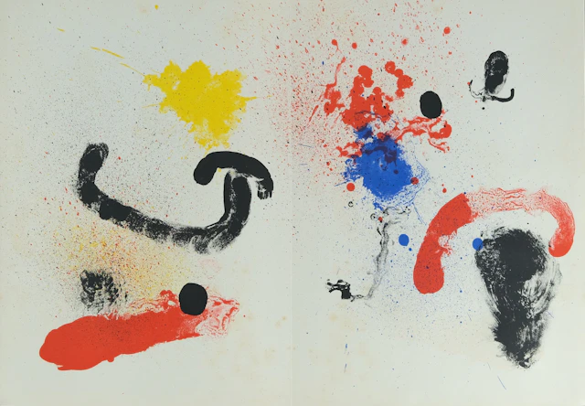 Joan MIRO : Composition surréaliste - Lithographie originale