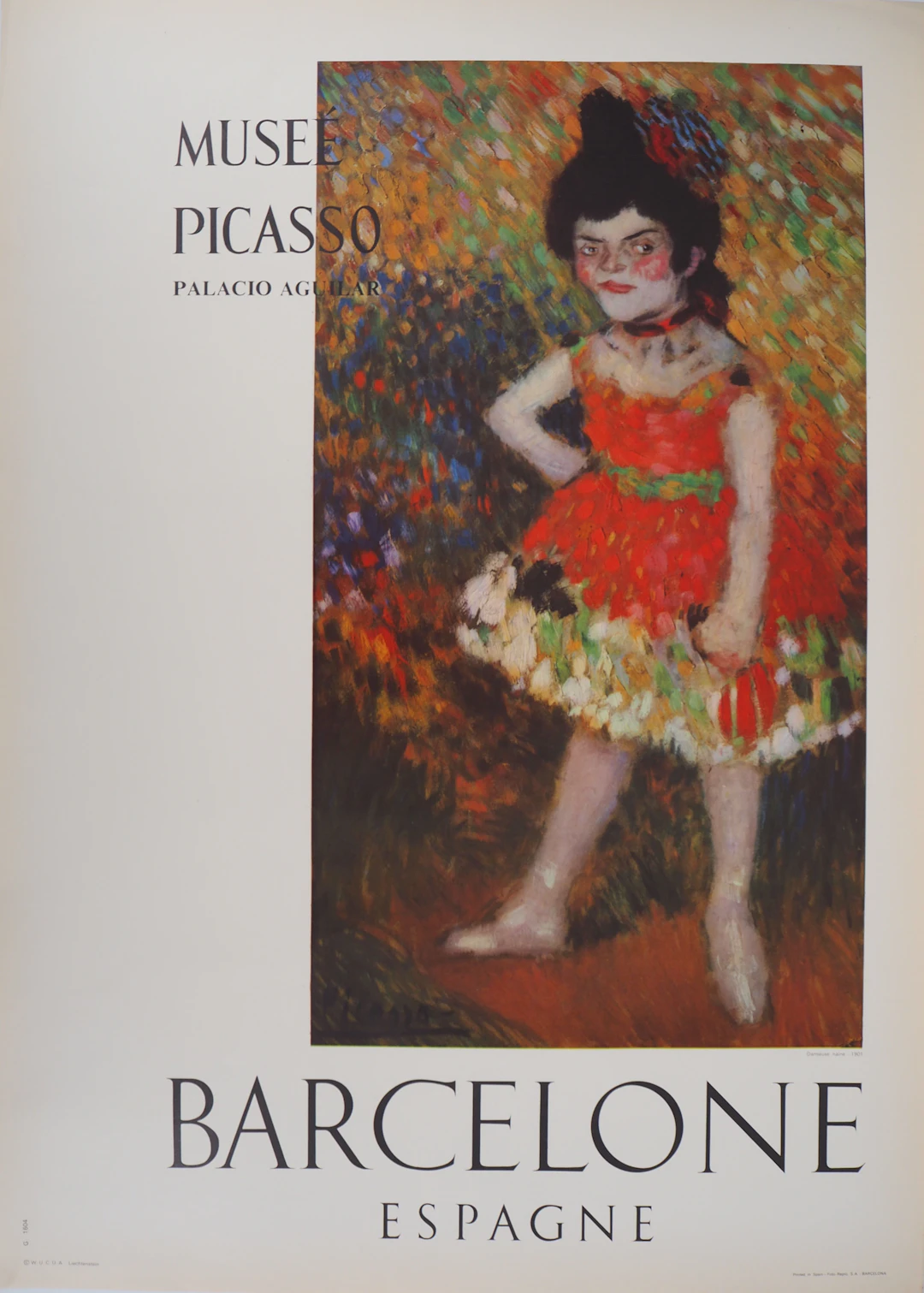 Pablo PICASSO (d’après) - Danseuse Naine, 1966 - Affiche originale signée