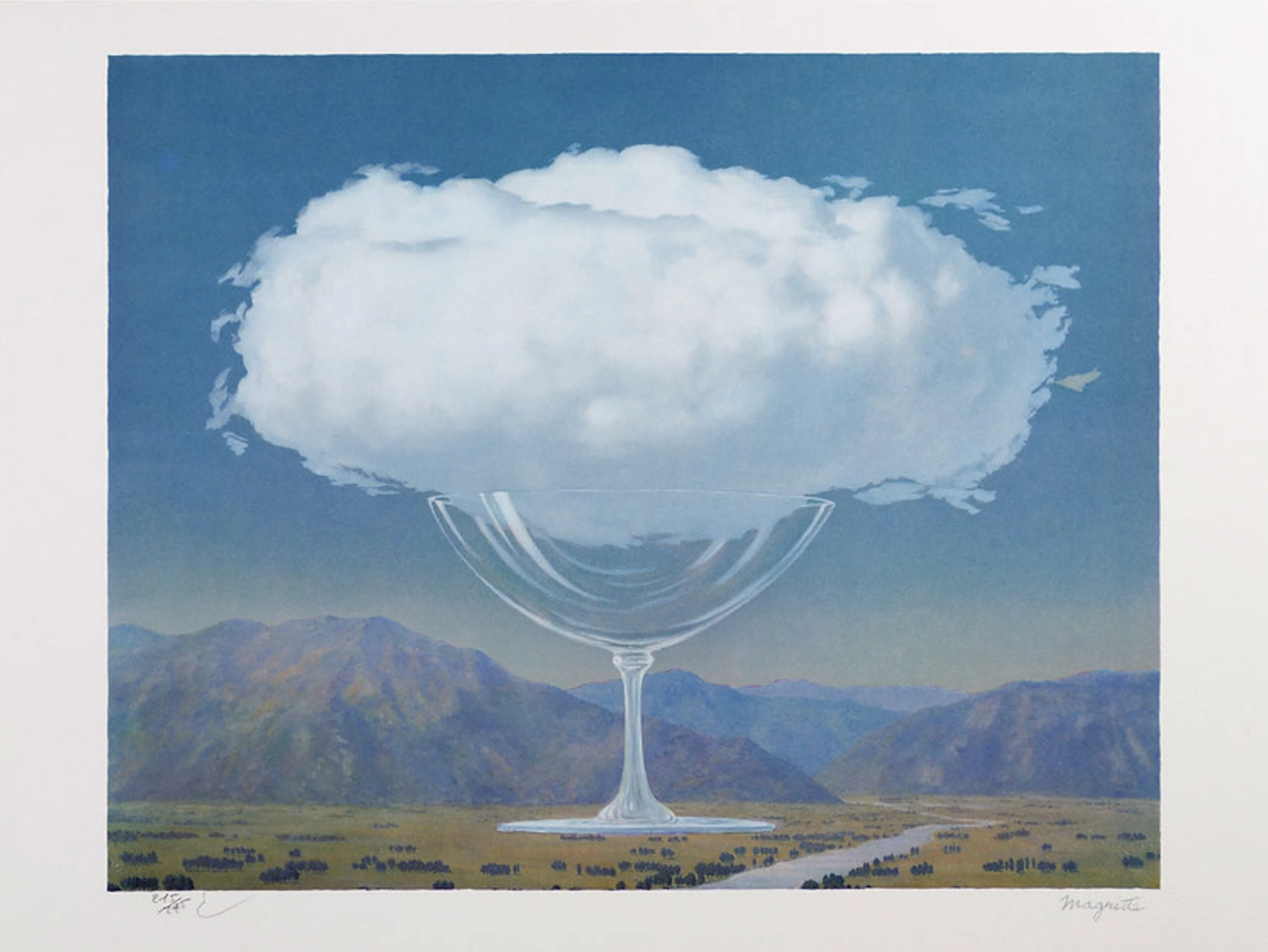 René Magritte - La Corde Sensible Lithographie