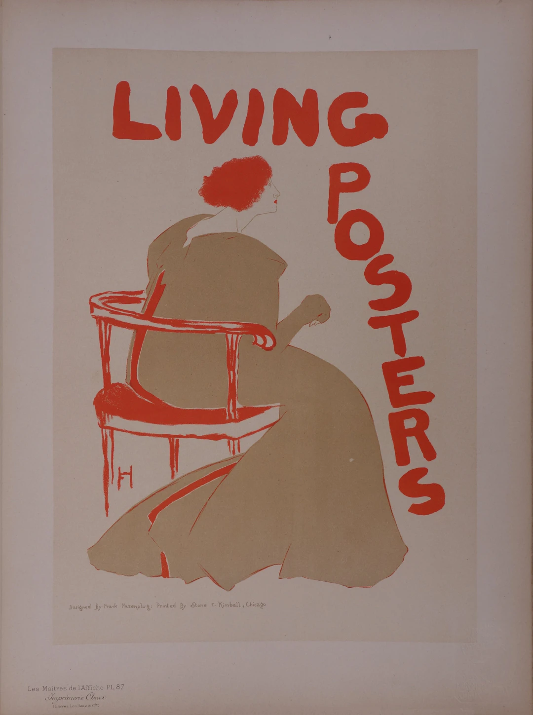 Frank HAZENPLUG - Living Posters, 1897 - Lithographie originale signée
